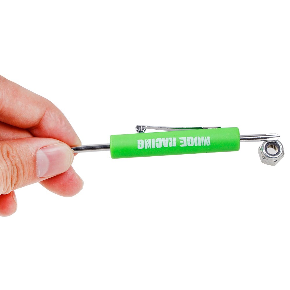 Green 10PCS Mini Pocket Screwdriver Flat Head Tip with Phillips Top Pocket Clip