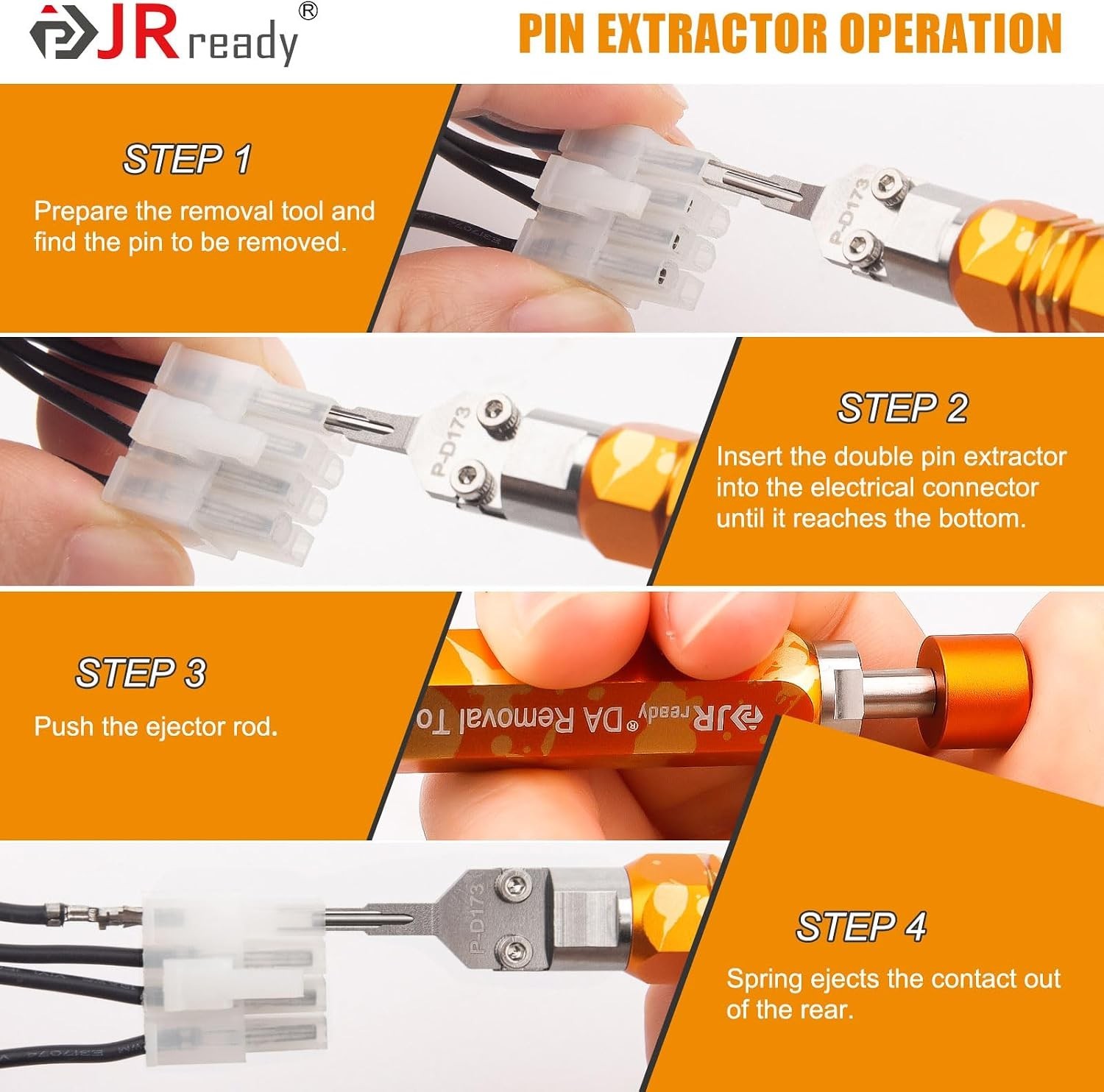 Precision Alloy Steel Molex Mini-Fit Jr Extractor Tool with Ergonomic Handle