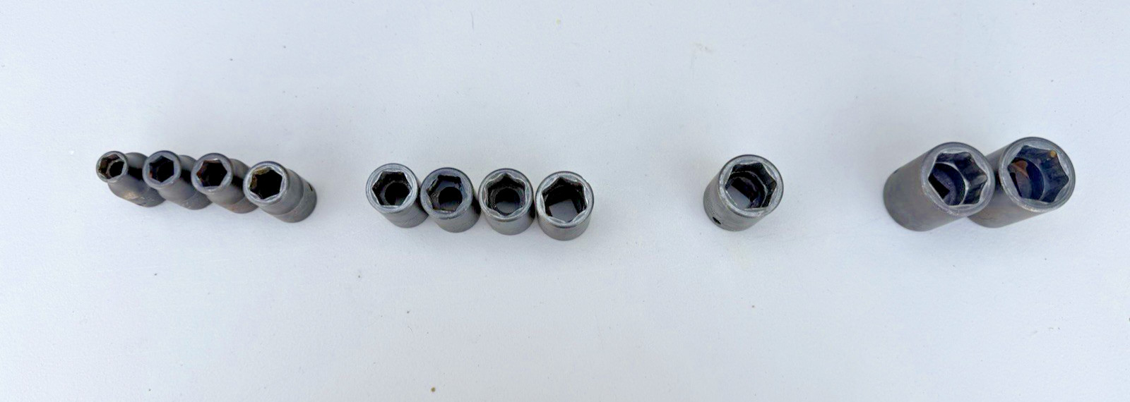 Snap On 1/2” Drive Shallow Impact Sockets 11 in all