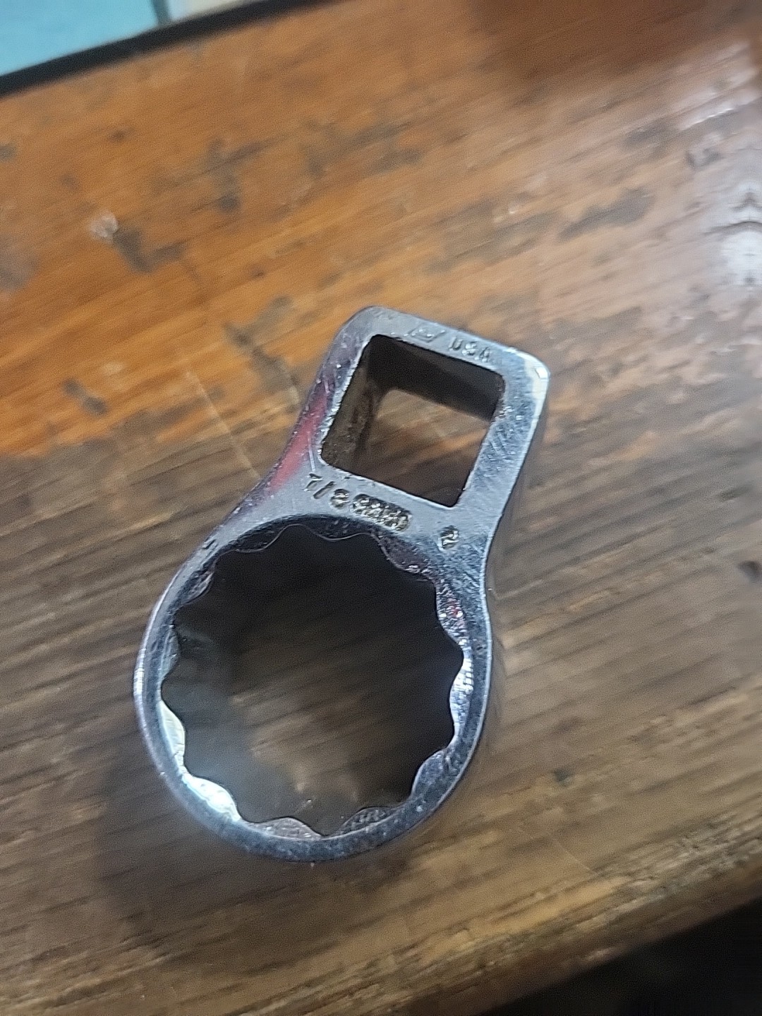 Snap-On 1/2″ drive SAE 7/8″ 12 point sensor socket Oxygen sensor socket S6150