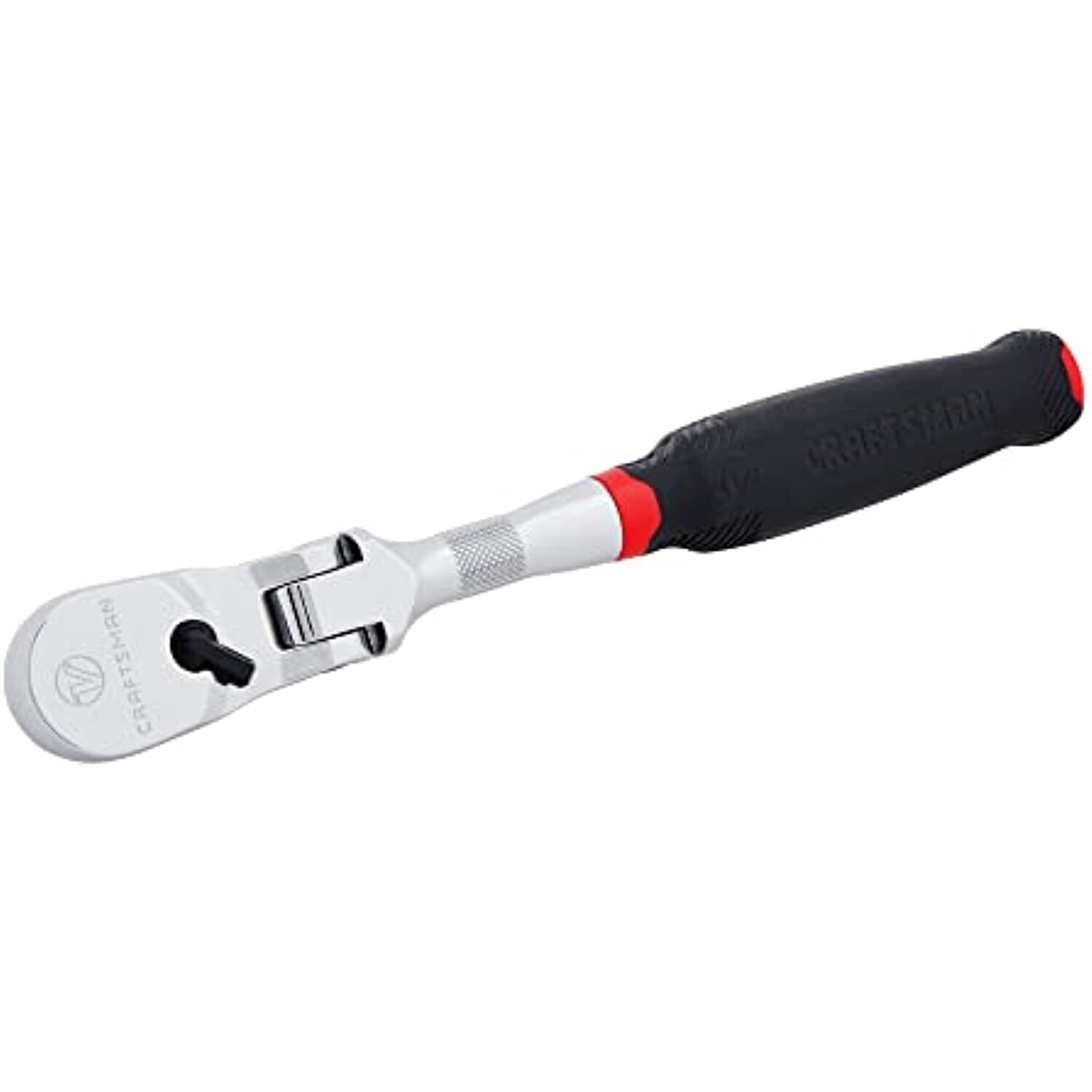 Craftsman V-SERIES Ratchet, 1/2 Inch Drive, 96-Tooth, Flexible Head Comfort Grip