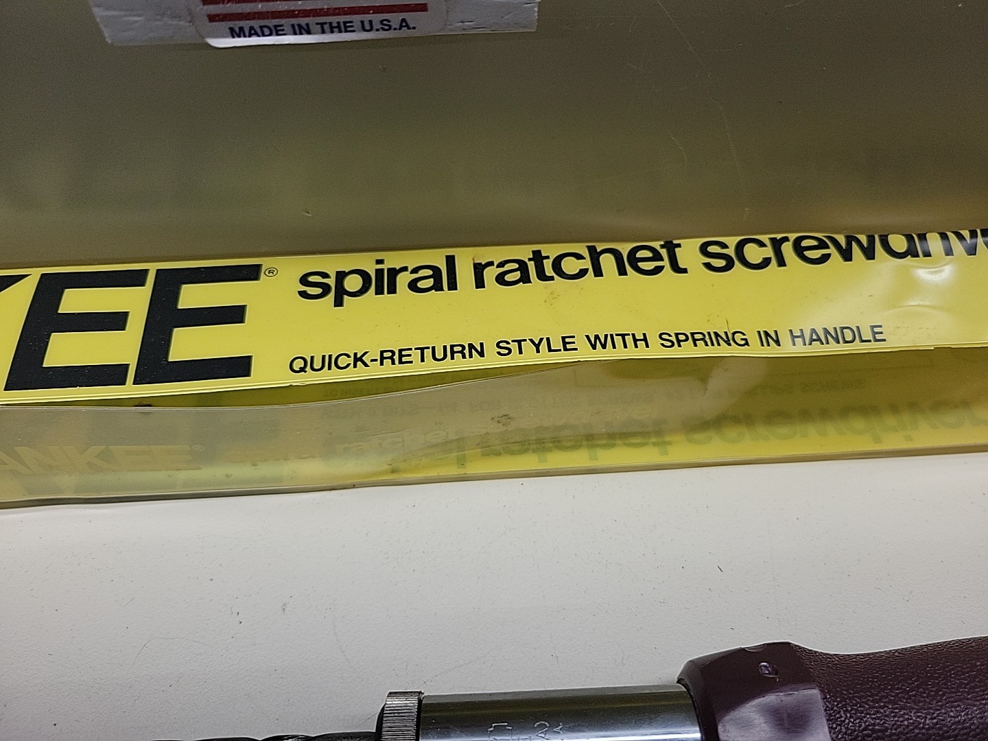 Stanley Yankee 68-130 130A Spiral Ratchet Screwdriver NOS No. 2 Phillips Flat