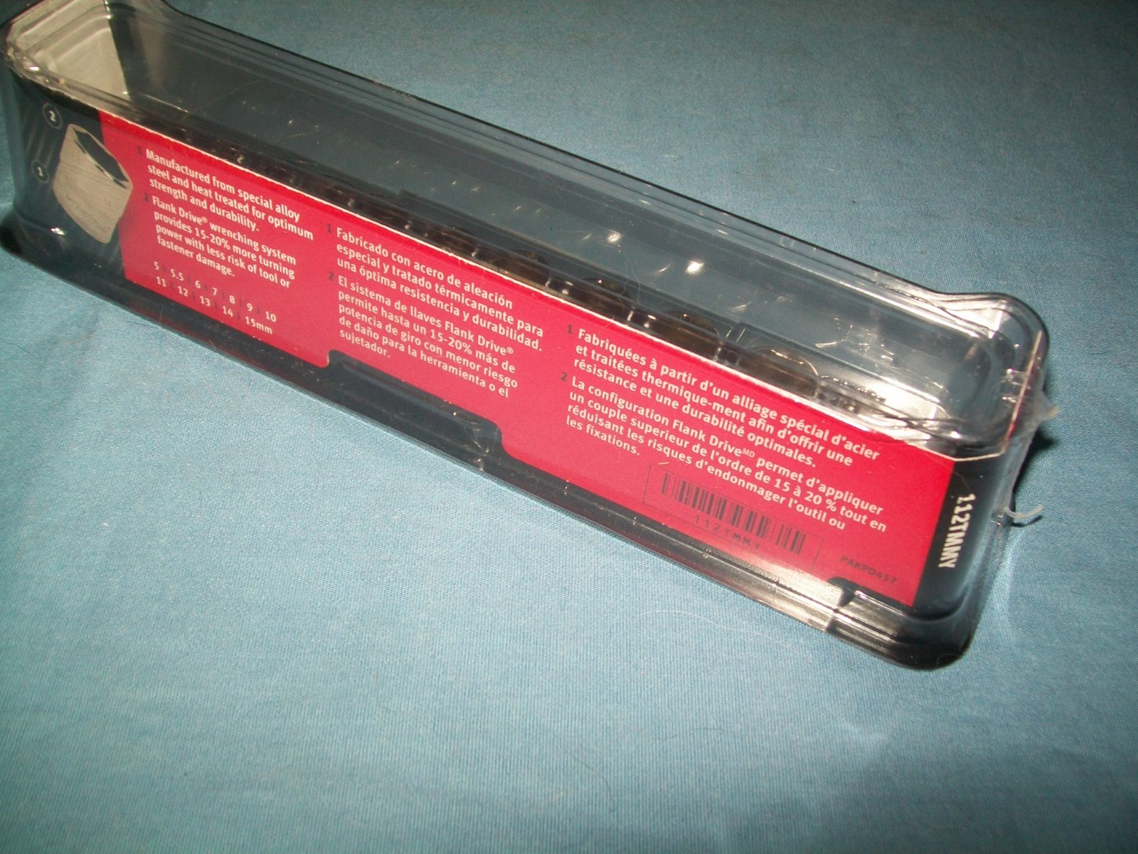 New Snap-on™ 1/4″ drive 5 thru 15 mm 6-point Shallow Socket Set 112TMMY Sealed