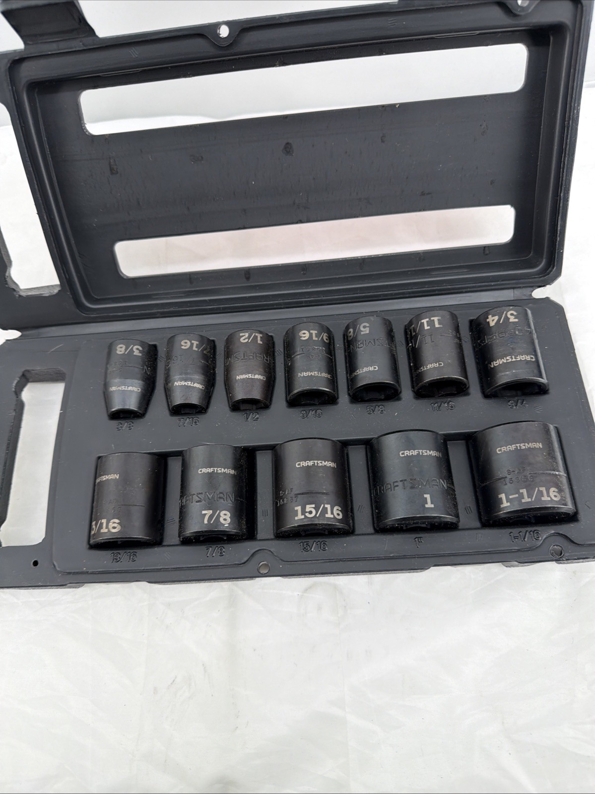 Craftsman 12pc Impact Socket Set 1/2-3/8 To 1-1/16in_9*/15884