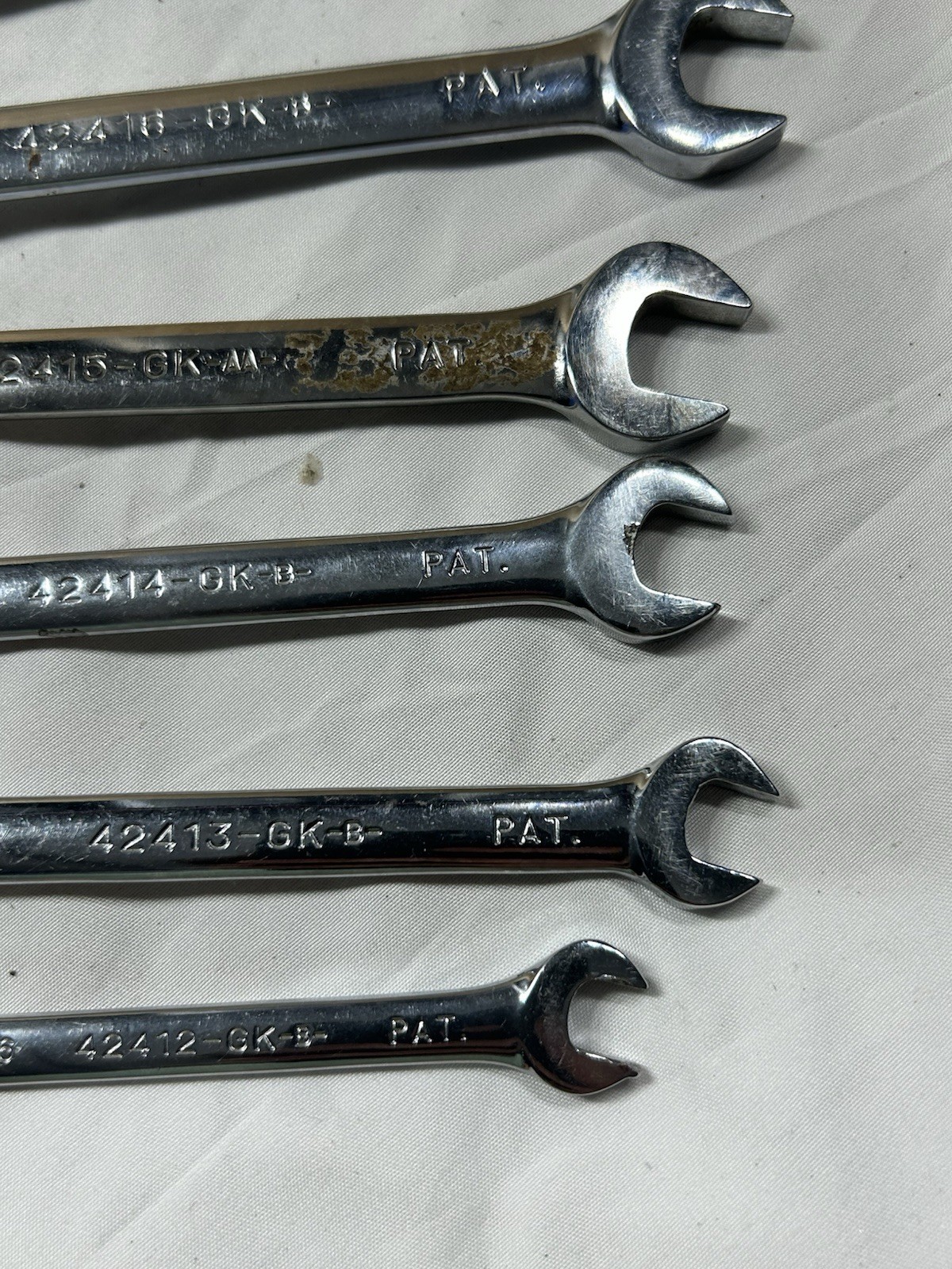 Sears Craftsman 8pc SAE Reversible Ratcheting Wrench Set 42406 GK USA 5/16 -3/4”
