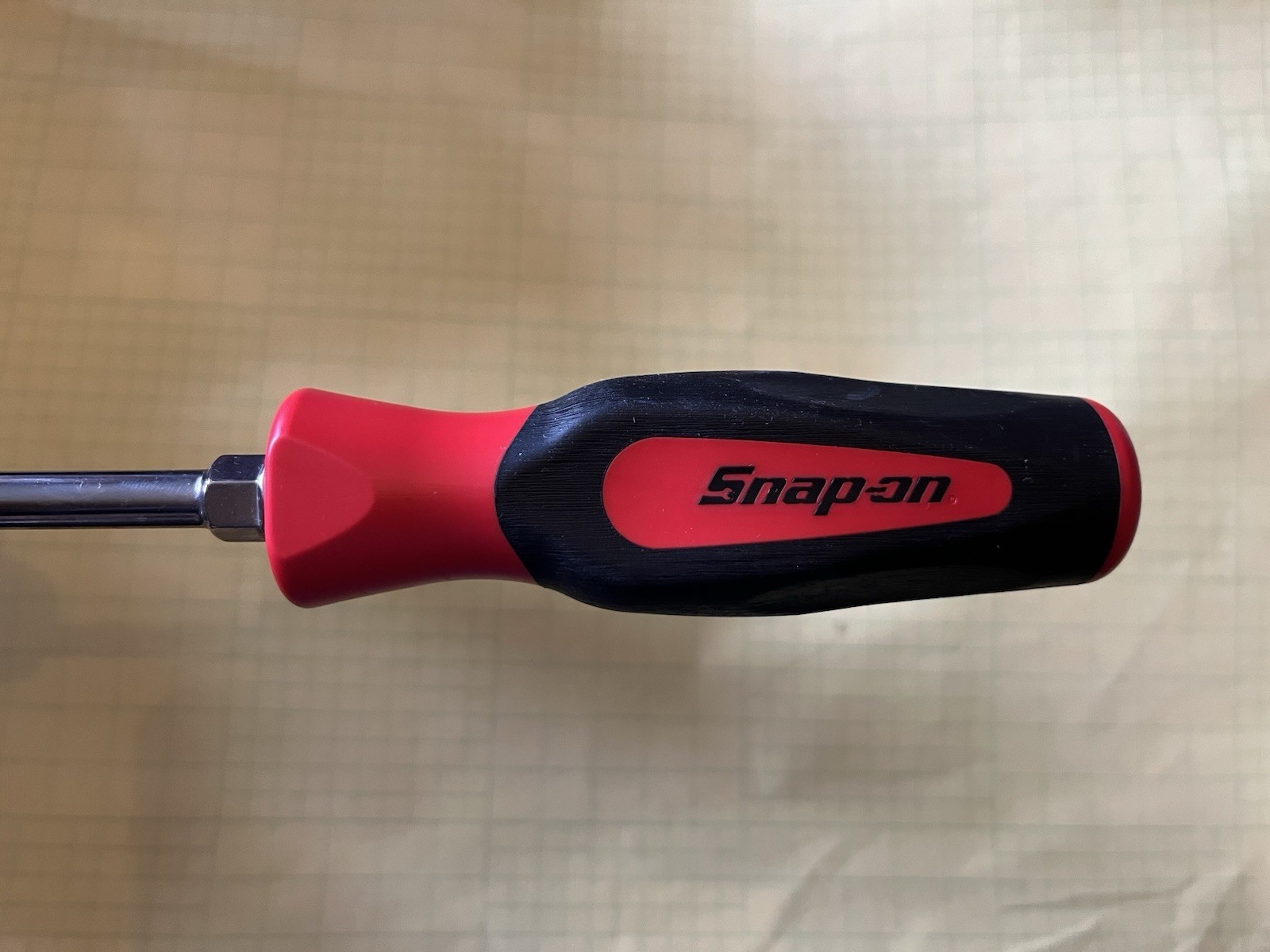 Snap On Flat Slotted Screwdriver Full Size SGD8B Classic Red Colour Soft Grip