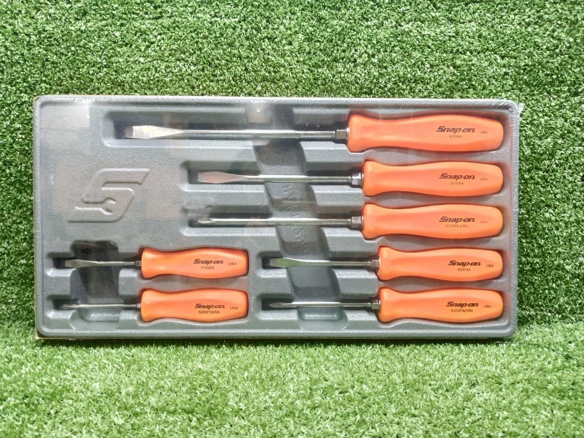 Snap On SDDX70AO 7-piece screwdriver set orange Brand New from japan