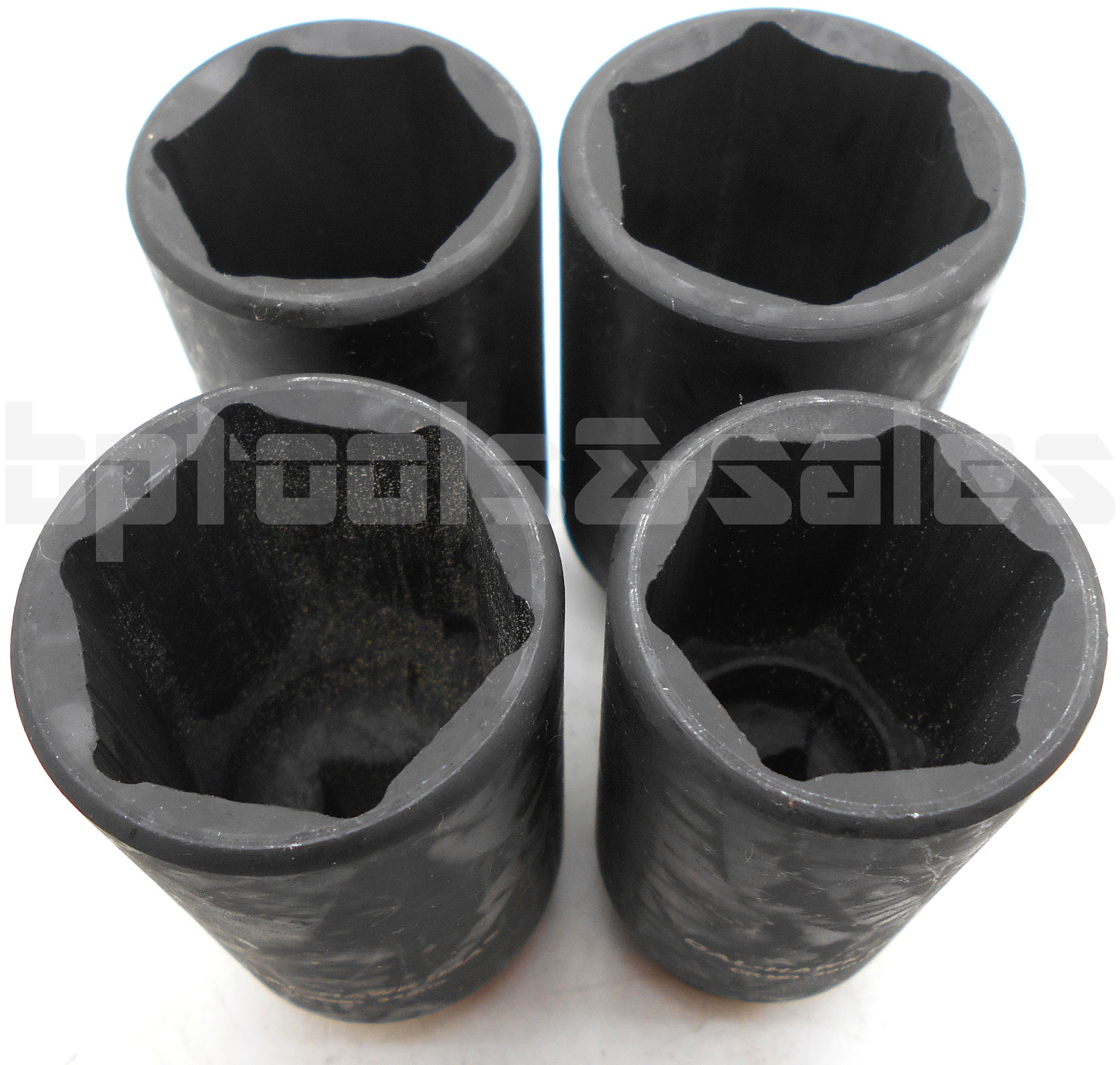 6 Point 4pc 1/2″ Drive Deep Spindle Axle Nut Socket Set MM 30mm 32mm 34mm 36mm
