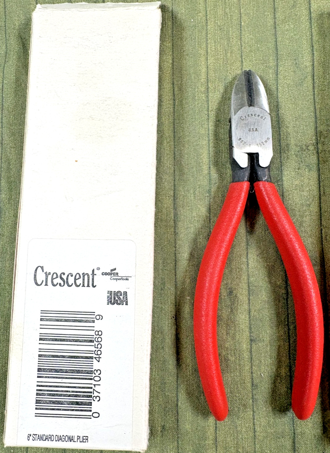 (2) Crescent U.S.A. 6″ Diagonal Pliers No. 942-6SC