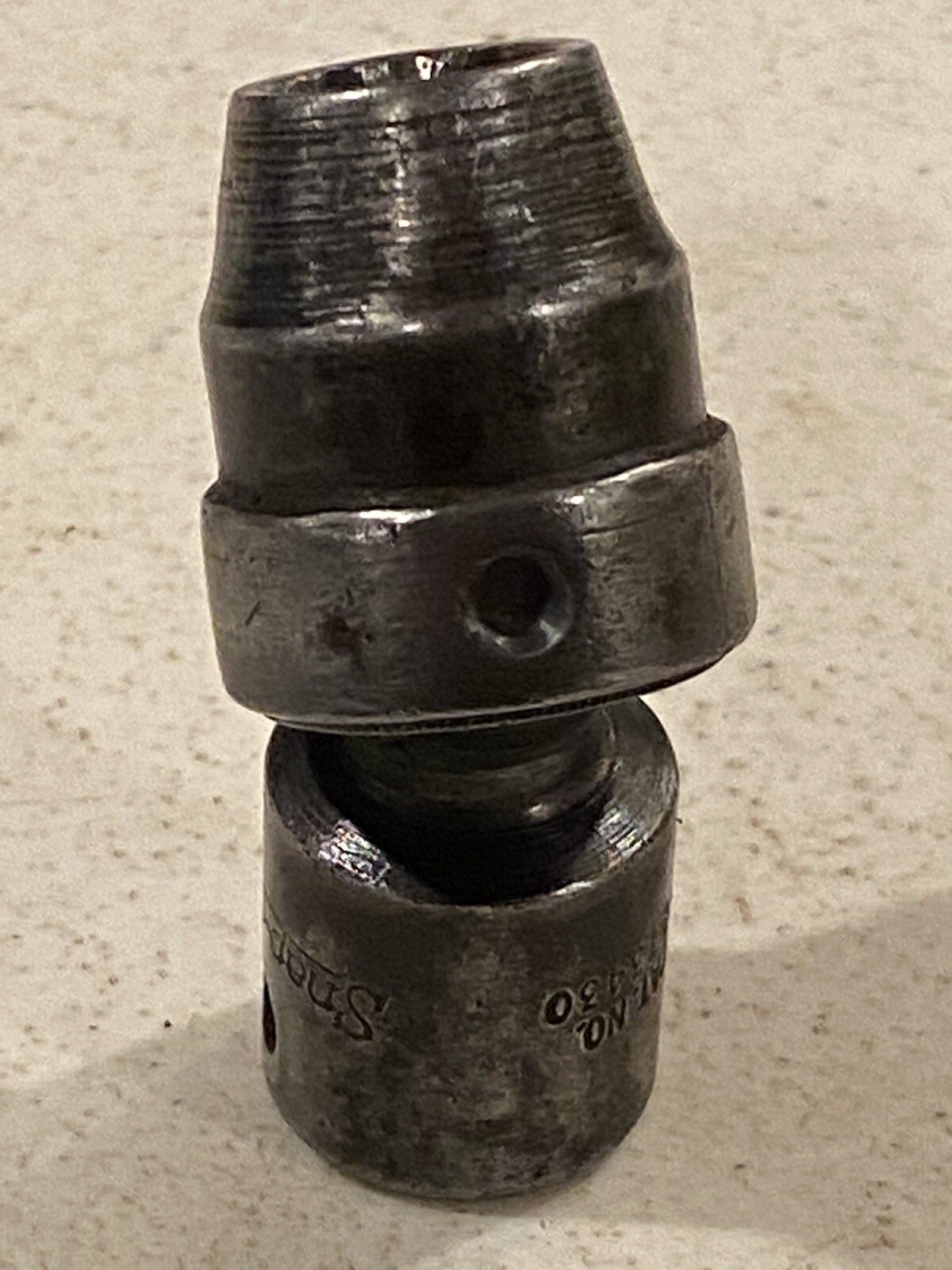 Snap-On 3/8” Drive Shallow Standard 7/16” 6 Point Swivel Impact Socket IMBF14D
