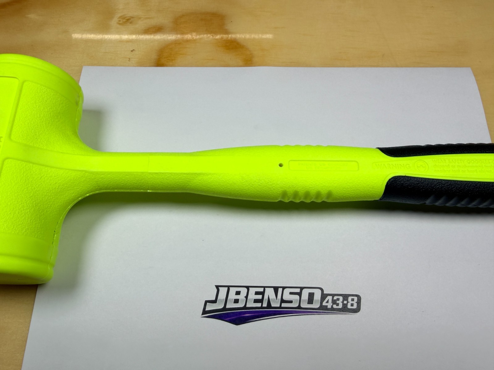 Snap-on Tools USA NEW HI-VIZ 48oz / 1350g Soft Face Dead Blow Hammer HBFE48HV