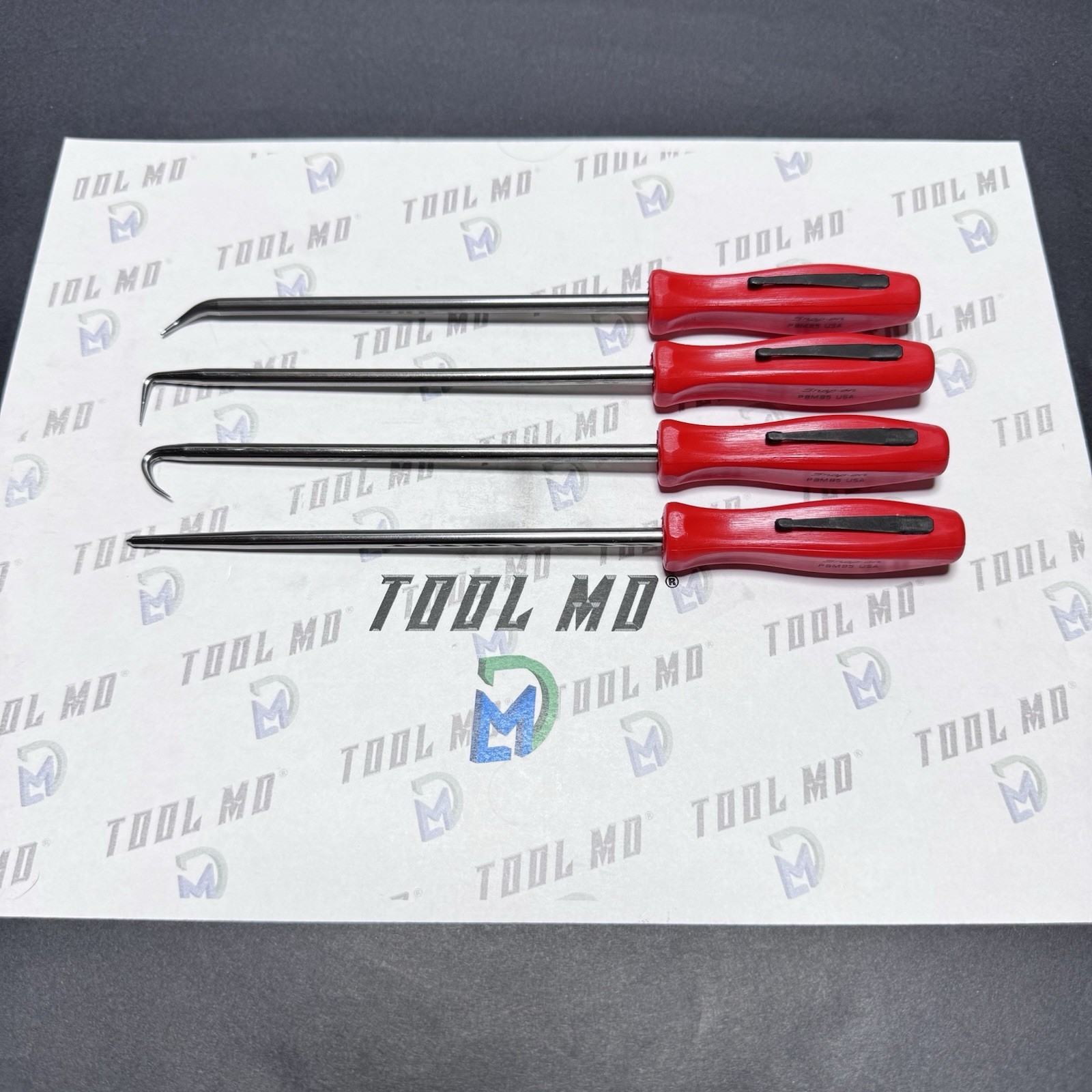 Snap-on Tools CUSTOM RED Mini Hard Grip HEAVY-DUTY Pick Set SGLASA604B