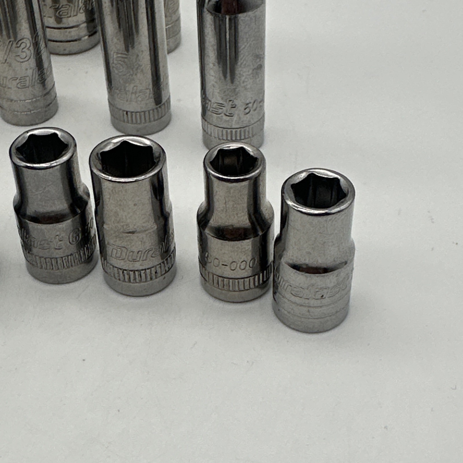 Duralast 29 Piece Socket And Extension Set Loose 3/8” 1/4” Drive
