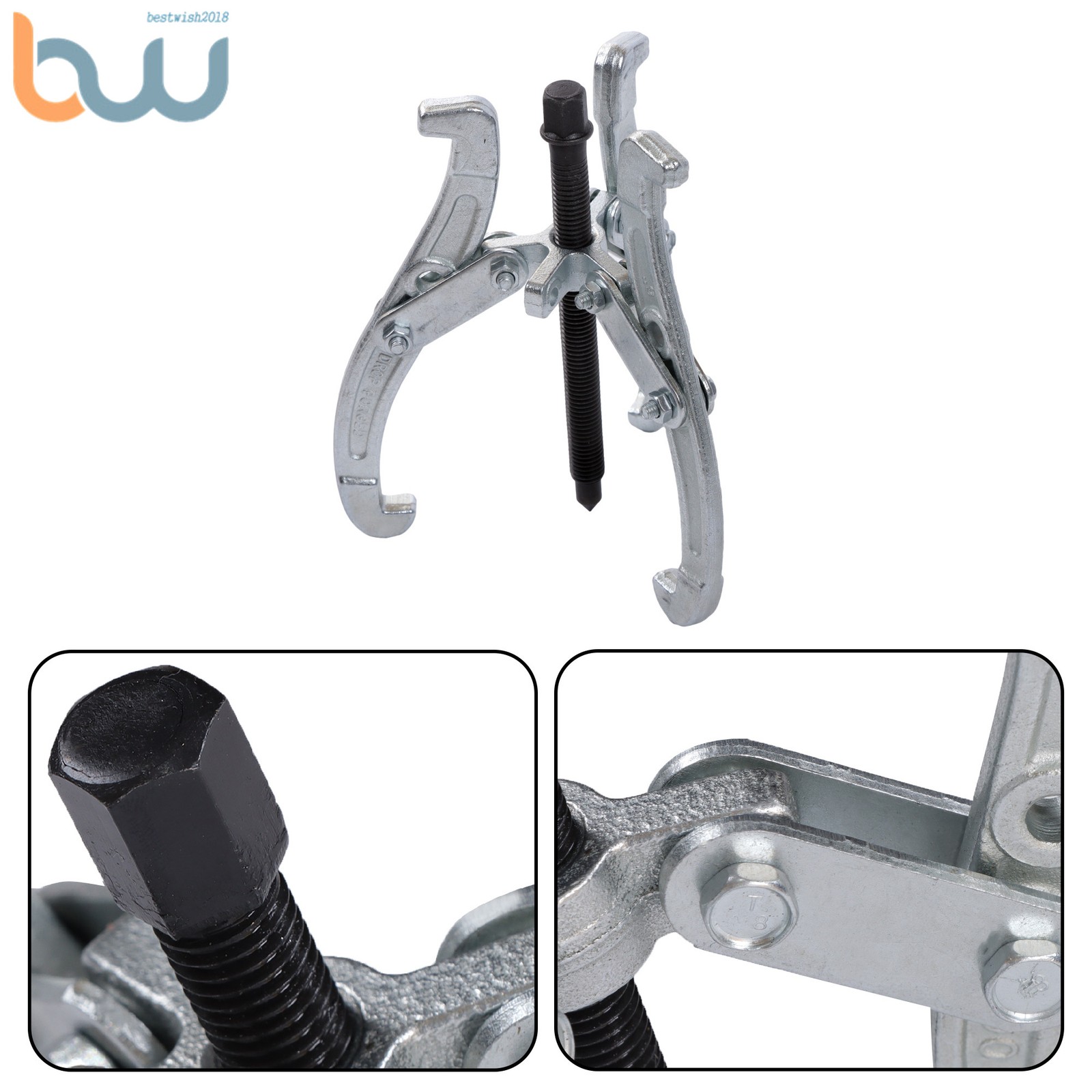 4PCS Gear Puller 3-Jaw Set Gear Pulley Bearing Puller 3″ 4″ 6″ 8″ For Car Repair