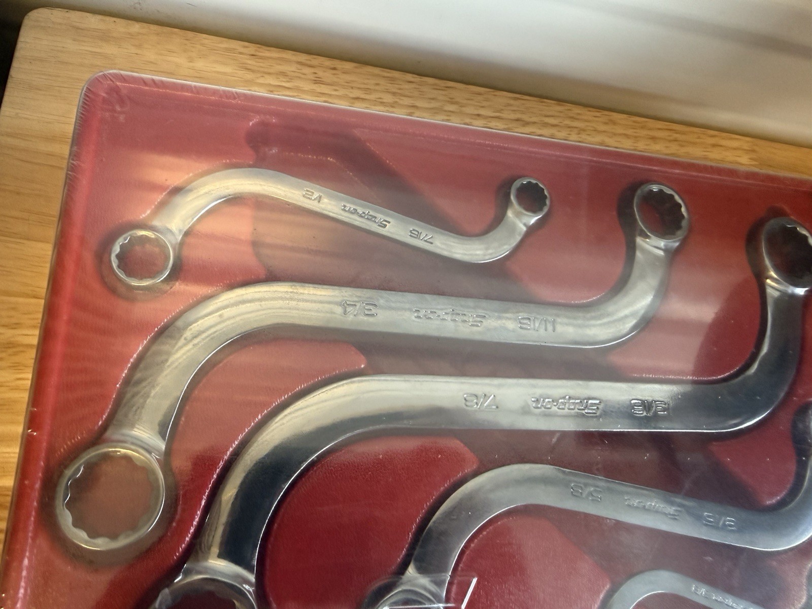 New Snap on 5 Pc 12-Point SAE S-Shaped Box Wrench Set 5/16-7/8″ – SBX605