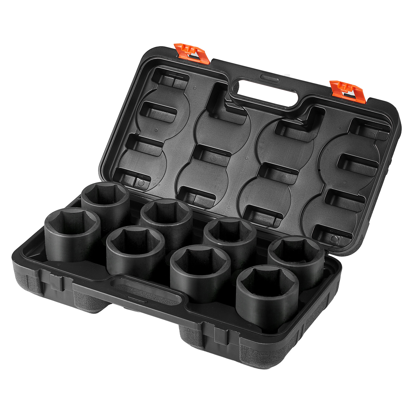 VEVOR Axle Nut Impact Socket Set 3/4″ Drive 6-Point 8PCS SAE Spindle Nut Socket
