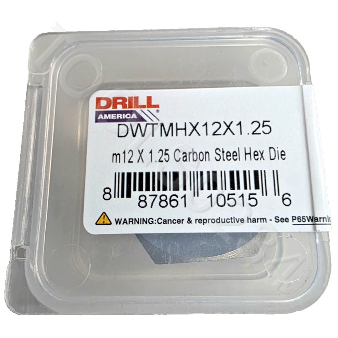 6642 ZR M12 X 1.25 Metric 1″ Hex Die Irwin 9742 Carbon Steel 12MM USA Rethread