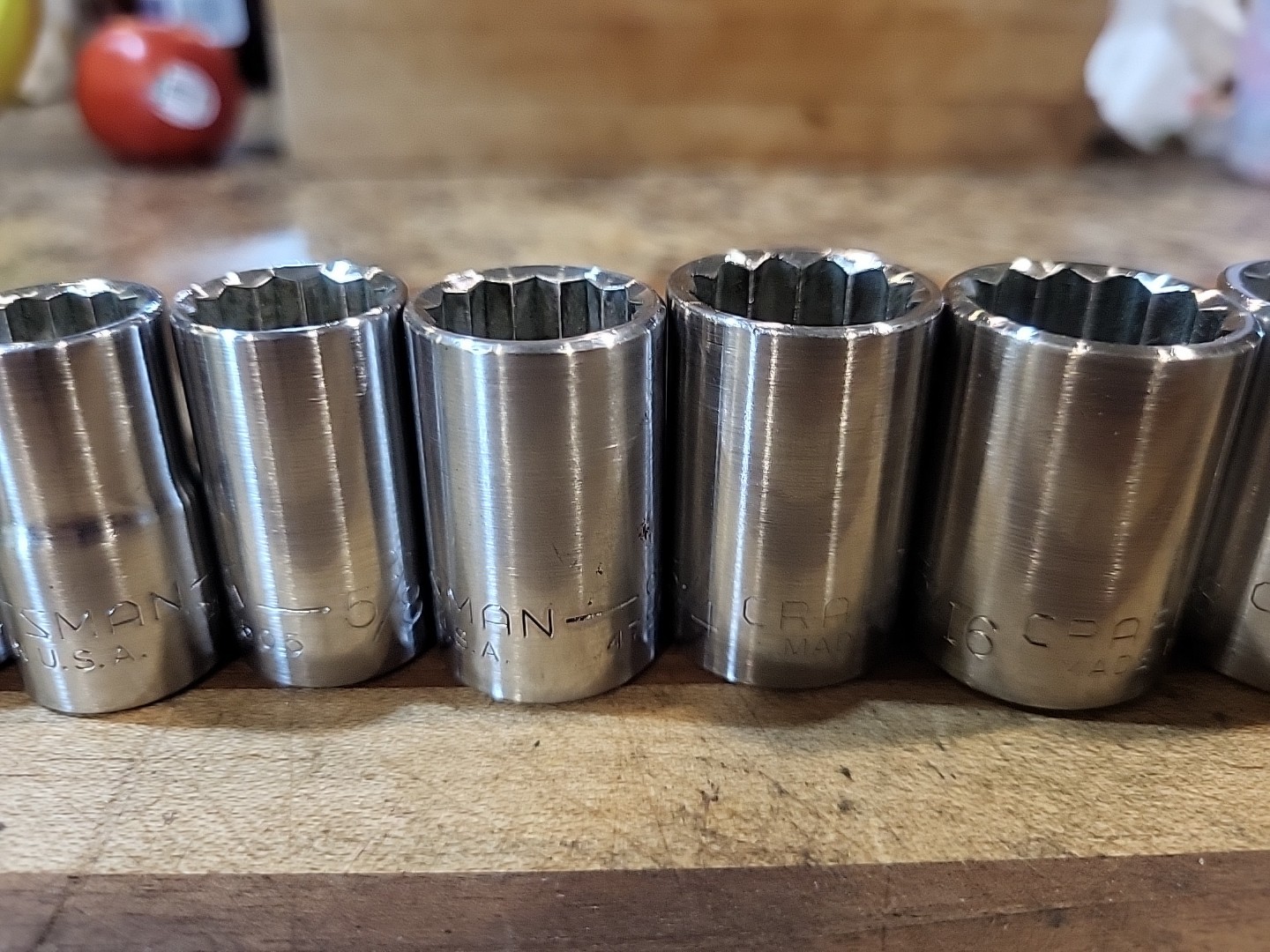 Craftsman 13 Pc. SAE Shallow Socket Set 1/2″ Dr. 12 Pt. 7/16″ to 1-1/4″ 🇺🇸