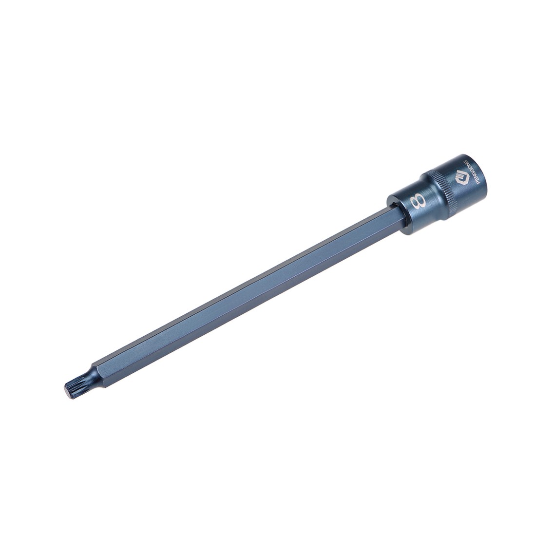 1/2-Inch Drive x M8 Triple Square Spline Bit Socket Metric Extra Long 8″ Length