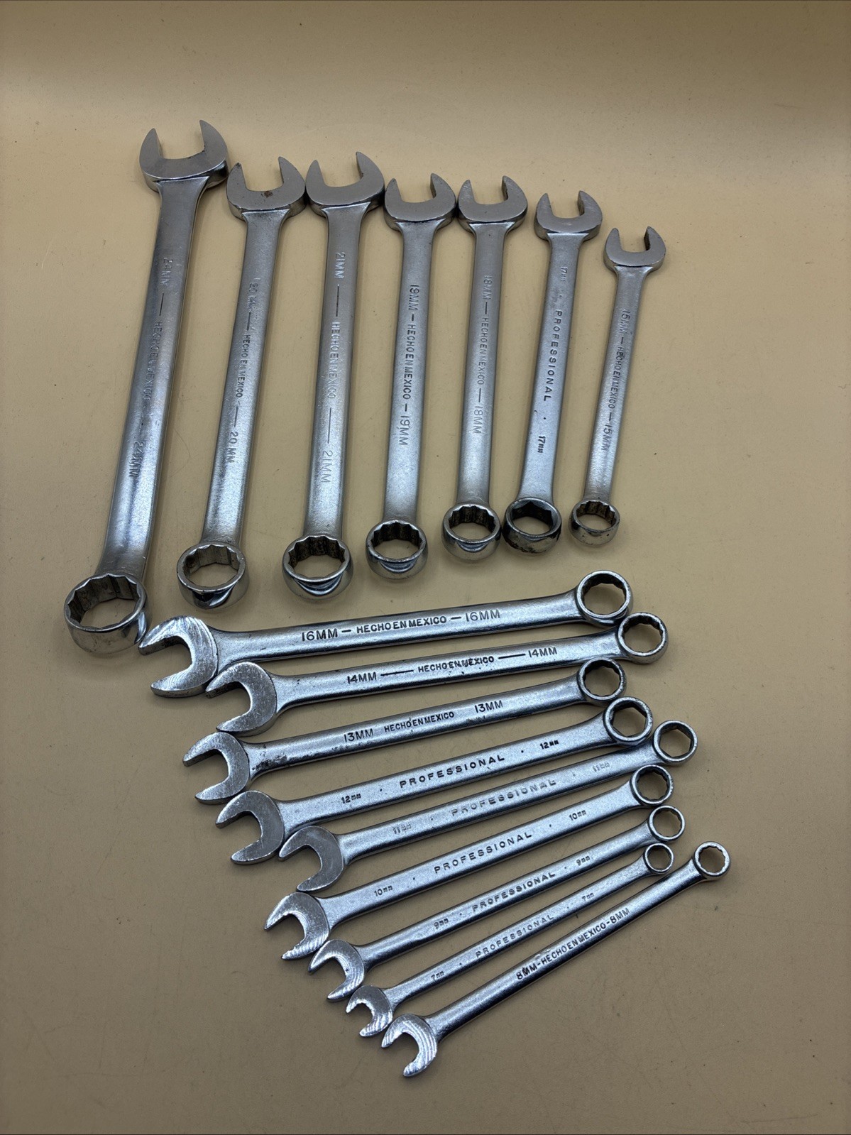 Vintage Proto Professional Combination Wrenches Mixed Lot Of (16)