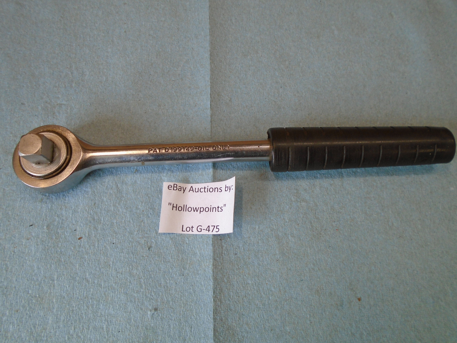 Wright USA No. 4400 Ratchet 1/2″ Drive w/ Tootsie Roll Handle 10-1/2″ long G475