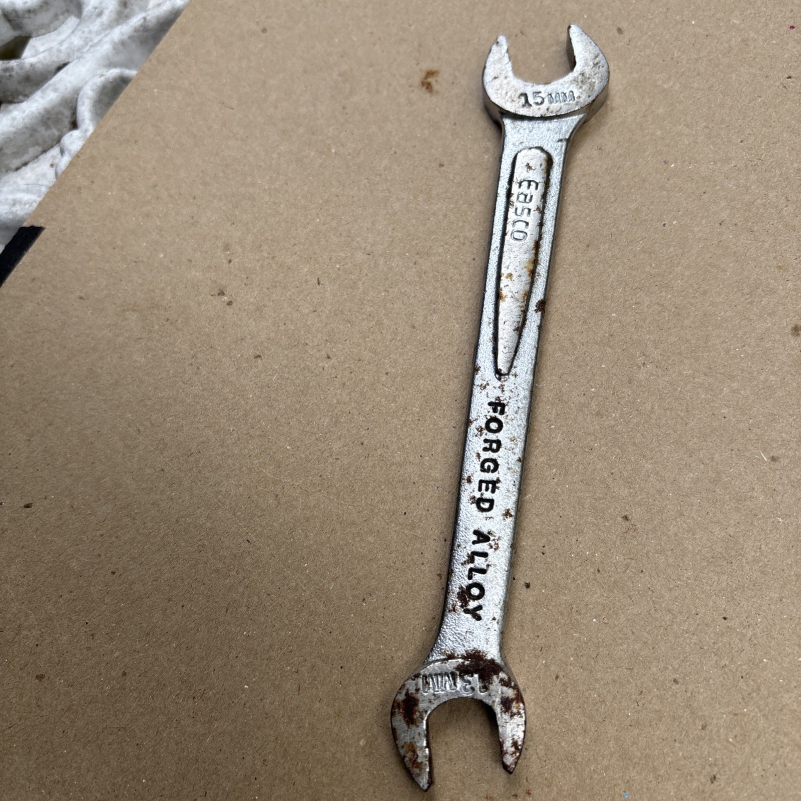 Easco 13mm X 15mm Open End Wrench 61615 USA