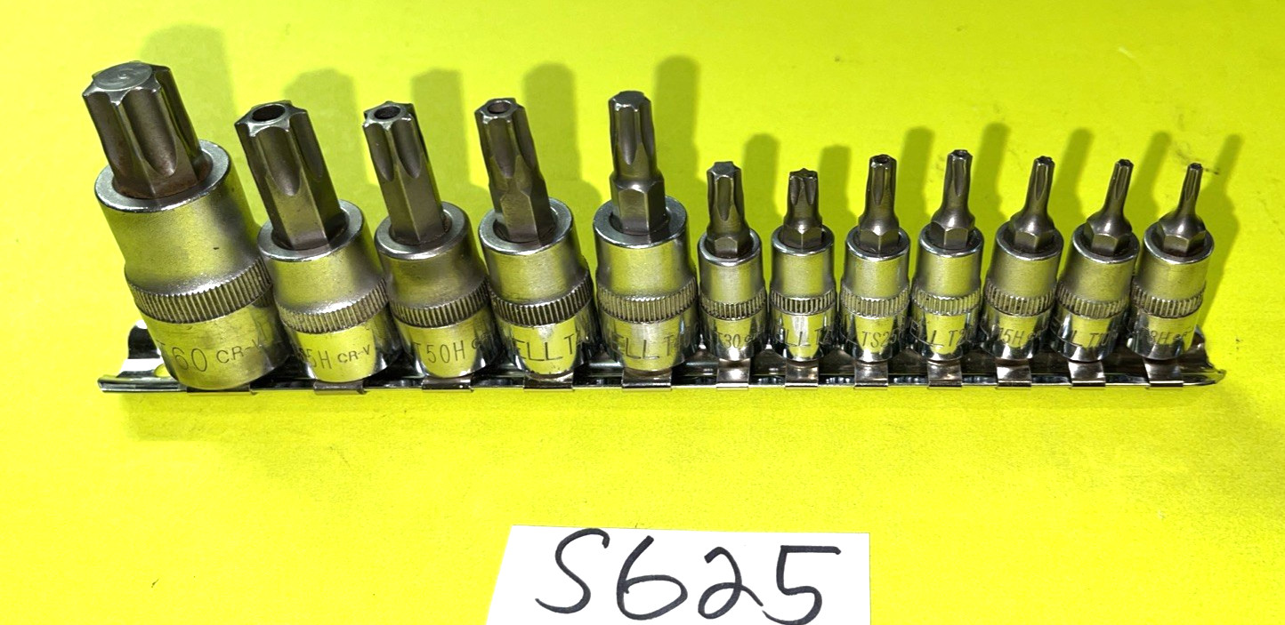 CORNWELL TOOLS 12 PIECE MULTI DRIVE TORX BIT SOCKET DRIVER SET TAMPER RESISTANT