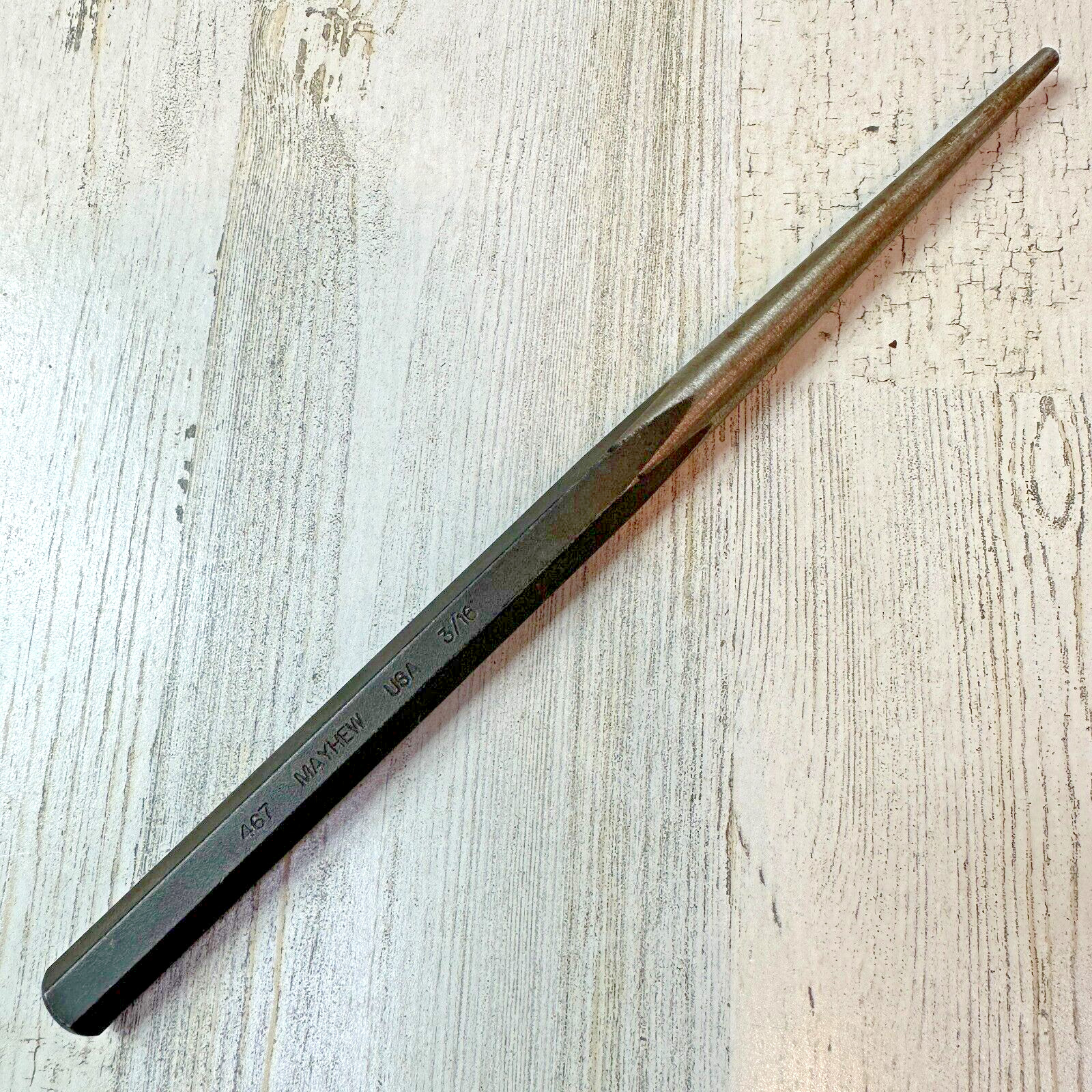Mayhew USA 3/16 in. Line-Up Punch MAY22006 Brand NOS 10″ Long