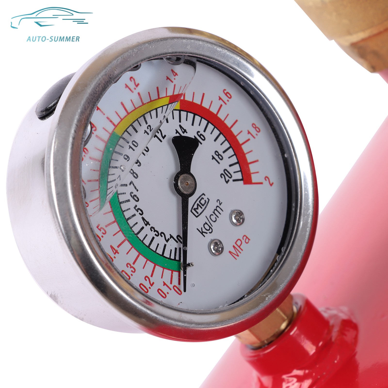 7.5 Gallon Air Tire Bead Blaster Seater Wheel Seating Tool Inflator Tank Red