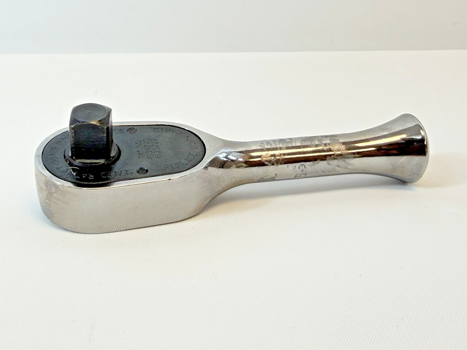 Snap On 3/8″ FK936 Drive Stubby Chrome Ratchet – FAST SHIPPING