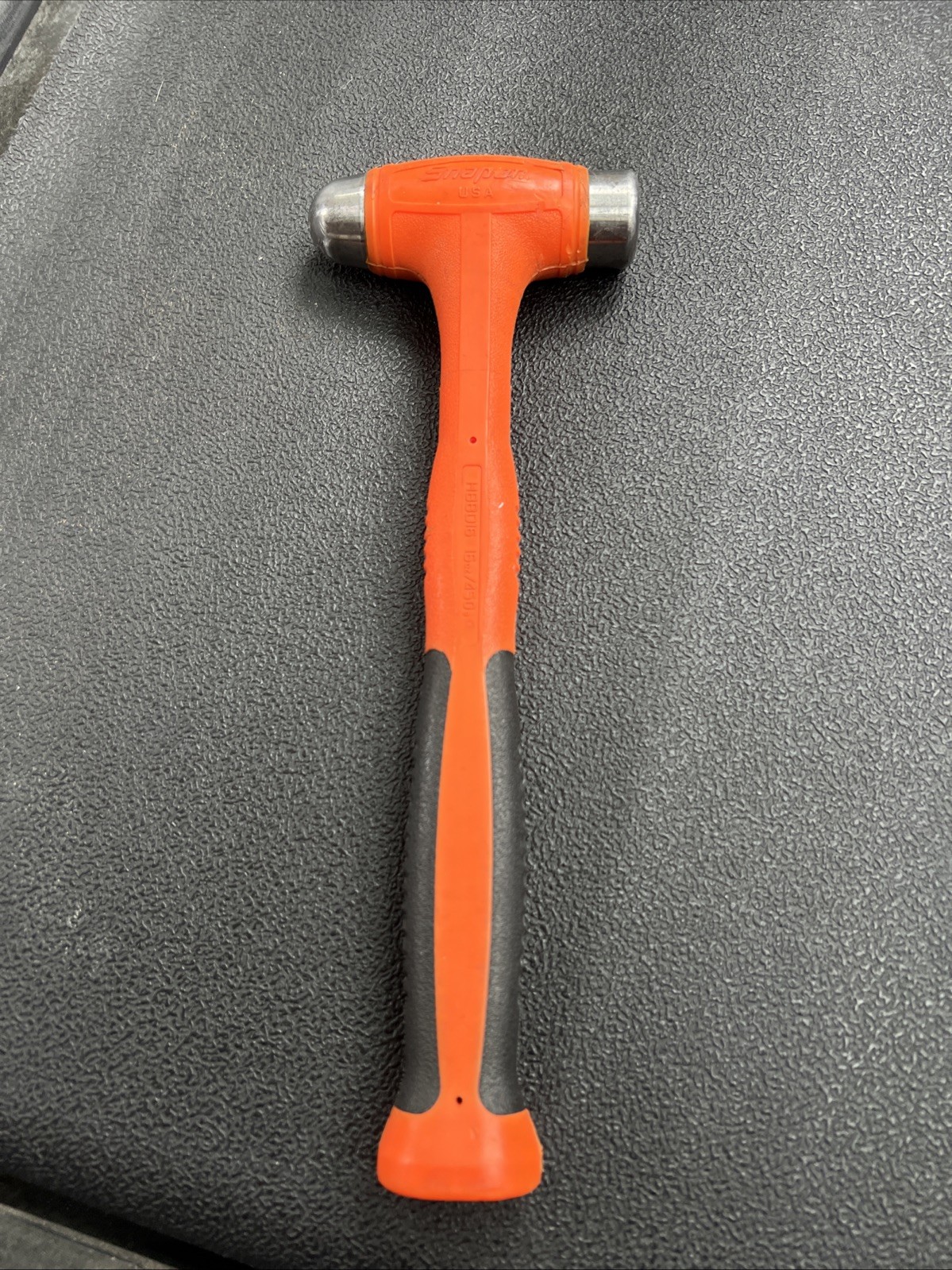 Snap on Tools ORANGE 16oz Soft Grip Dead Blow Ball Peen Hammer HBBD16O 🔥