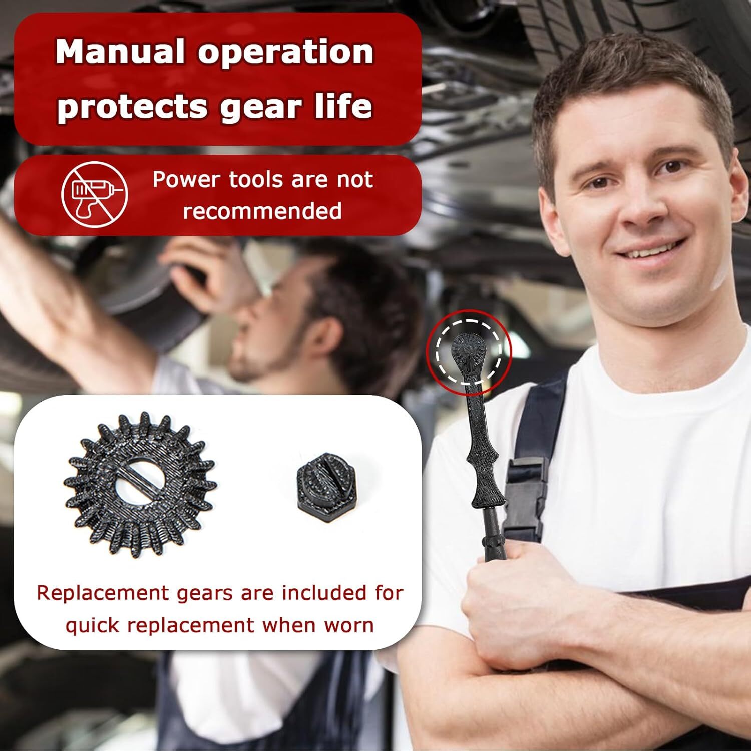 EPS Recall Cap Starter Tool for Honda Acura, Phillips Screwdriver/Spare Gear Kit