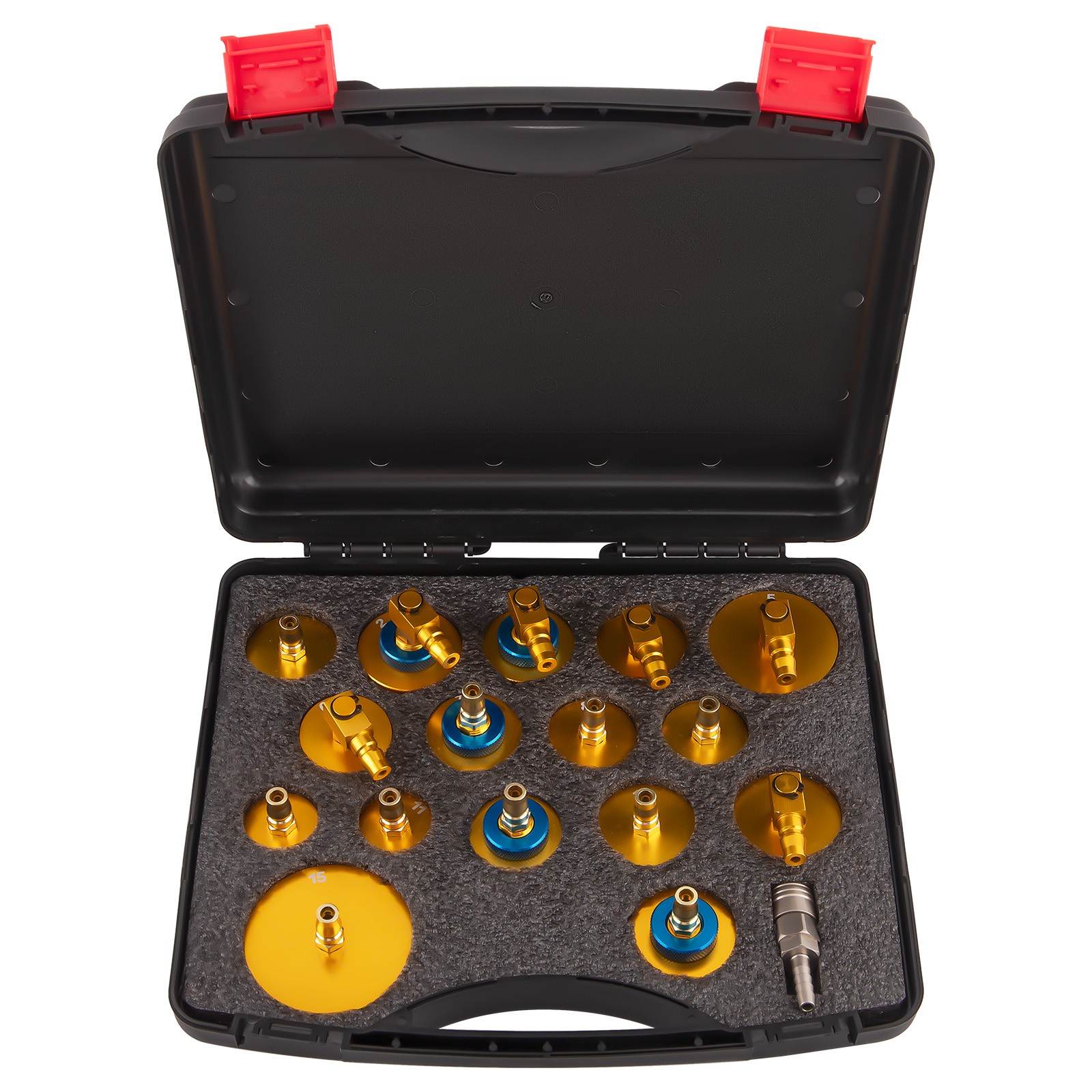 17Pcs Brake Master Cylinder Bleeder Adaptors Set Brake Fluid Bleeder Adapter Kit
