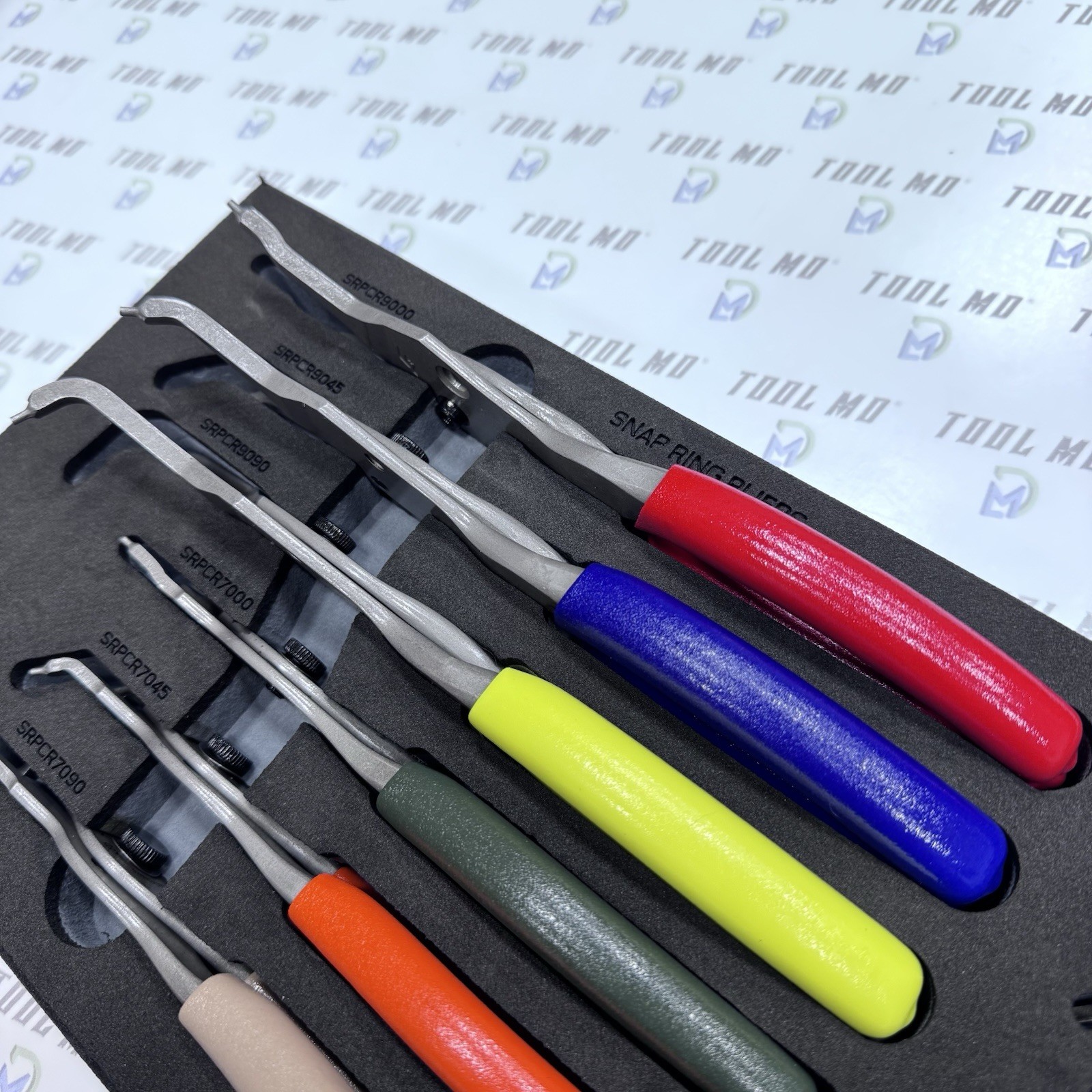 Snap-on Tools USA Multi-Color Snap Ring Plier Set w/GREY Organizer SRPCR1200DTFG