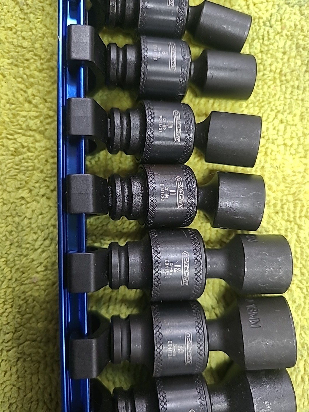 Expert CR-MO 6 Point Swivel Head Socket Set Metric Socket Set 5mm-15mm 12 Piece