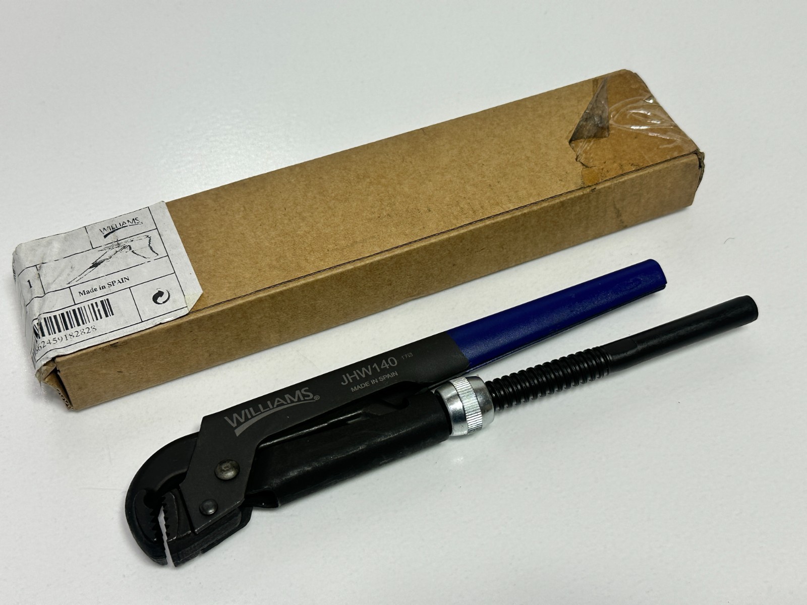 WILLIAMS Tools (SPAIN) 8″ Long Blue Grip Universal Pliers Wrench, NEW in Box