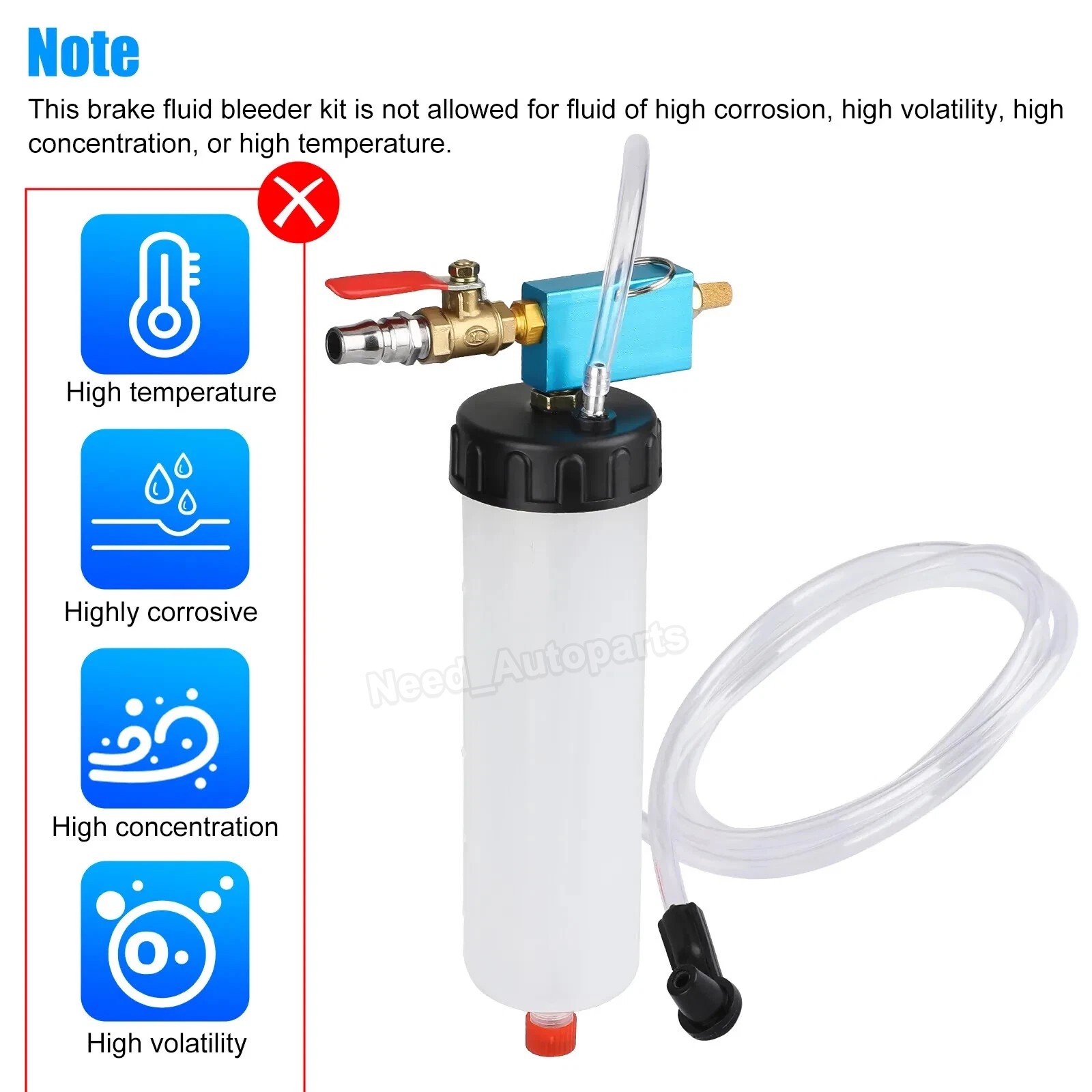 Car Vehicle Vacuum Brake Bleeder Tank Fluid Oil Change Pump Equipment Tool Set