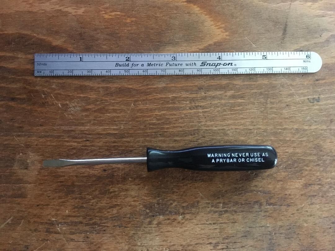 SNAP-ON Black 2 old Stok FLAT AND PHILLIPS TIP SCREWDRIVER SPP266 SPP46 JP