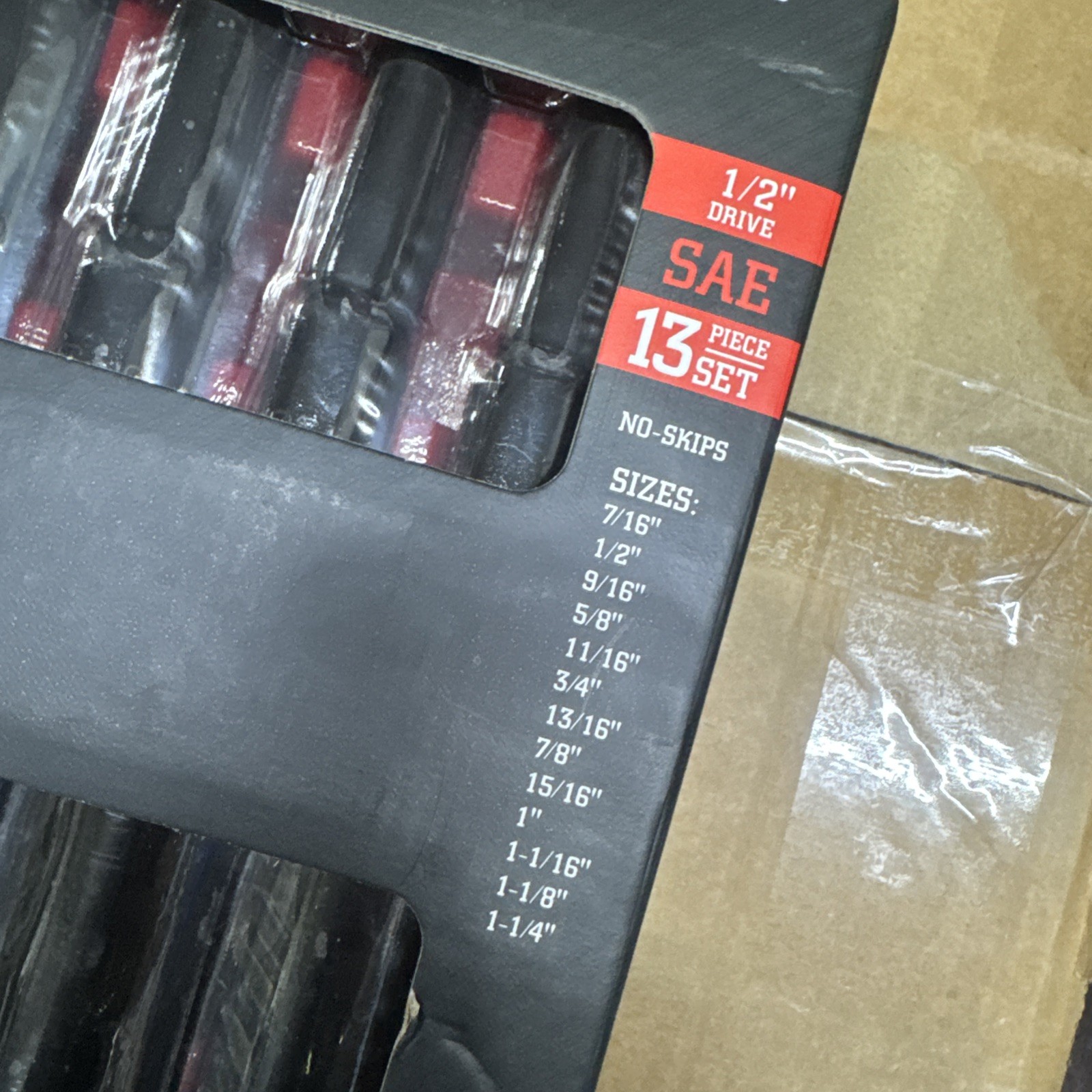 ICON Deep Impact Socket Set 1/2″ Drive SAE 6 Point 13 Pc. 7/16” To 1-1/4” – New