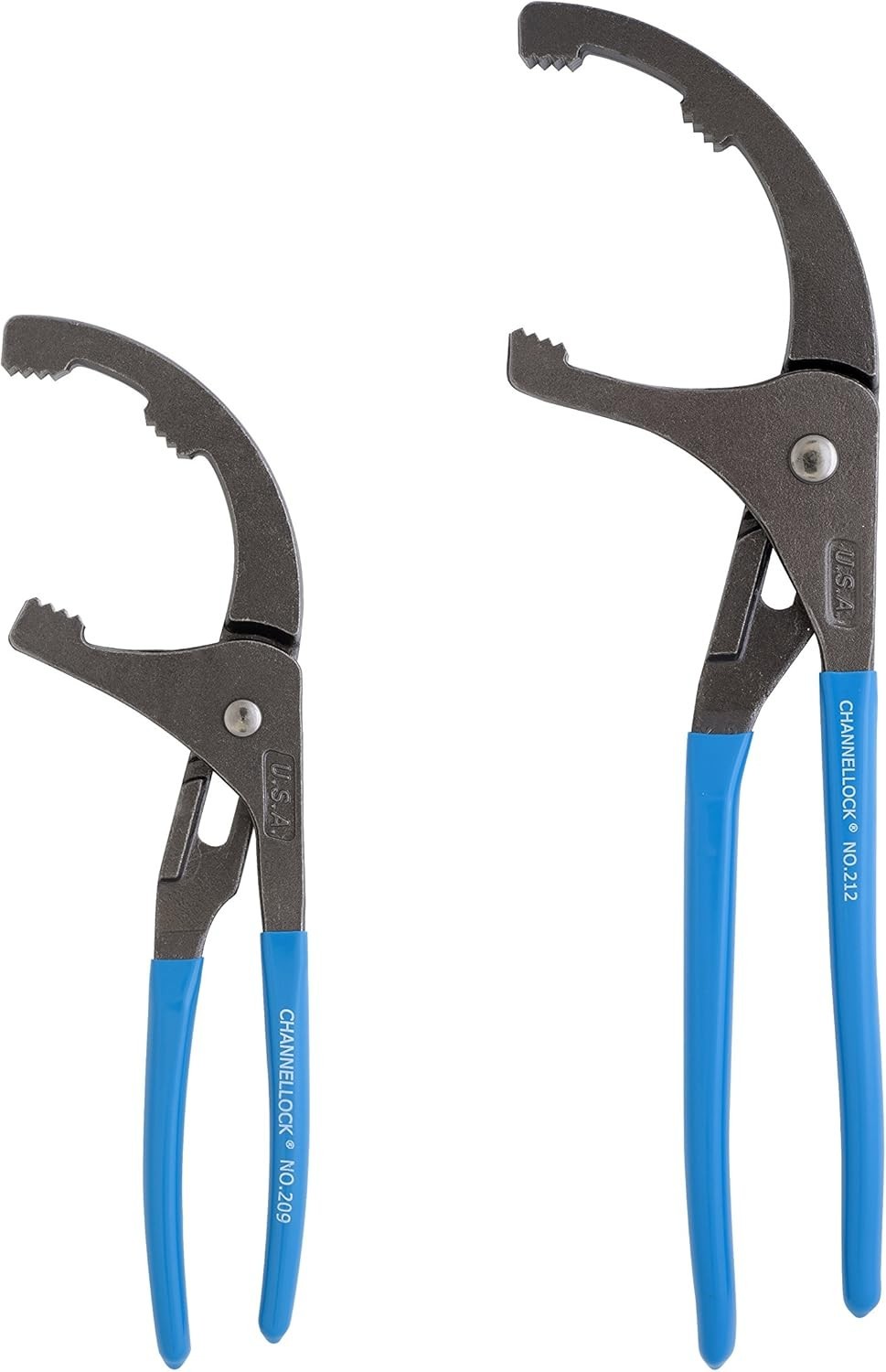 Durable 2-Piece Oil Filter Pliers Set with Rust Prevention Coating and Features