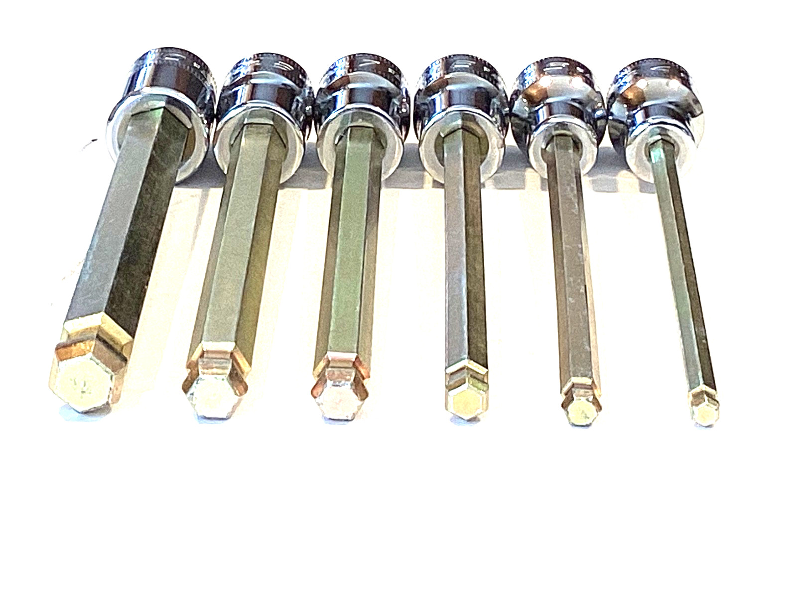 Snap On NEW 6 Piece 3/8”Dr Metric Long Ball Hex Bit Socket Set 206EFABLM SEALED