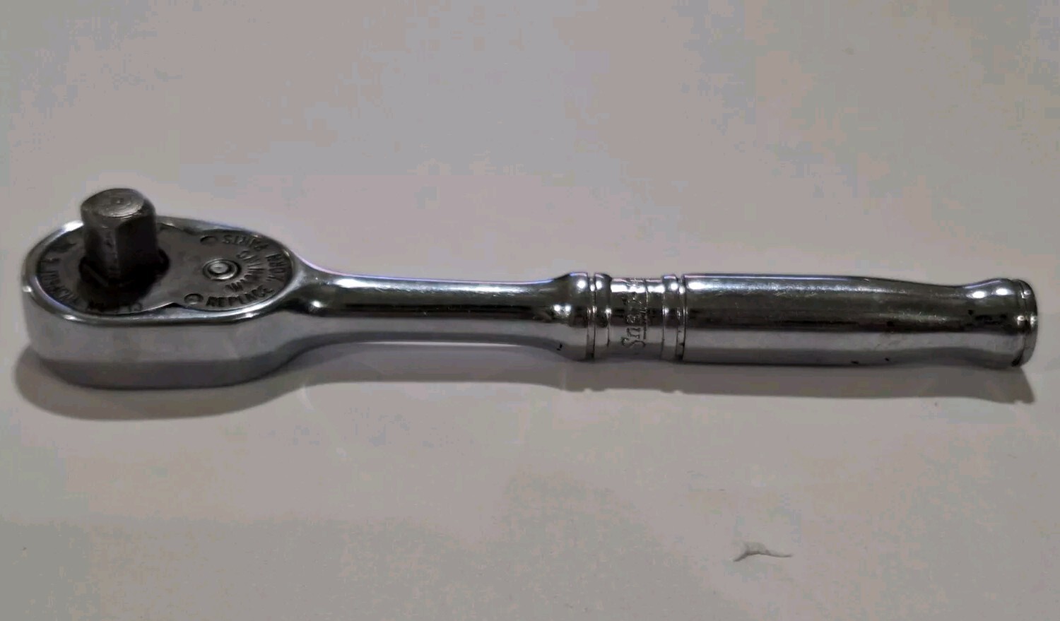 Vintage Snap-on 1/4″ Drive Ratchet TM70B Chrome Made in USA Underline Logo
