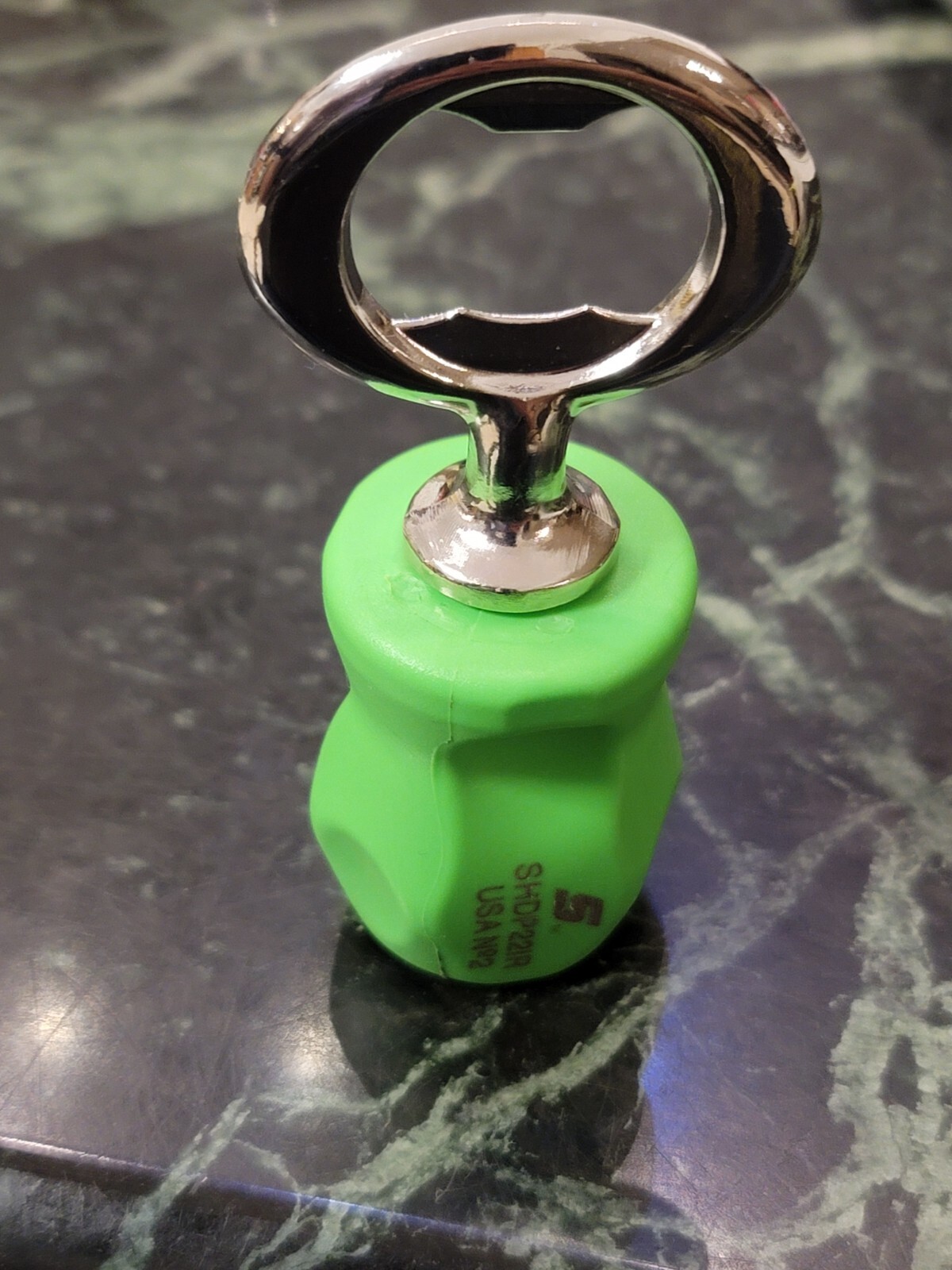 Snap-on Handle Bottle Opener STUBBY Green