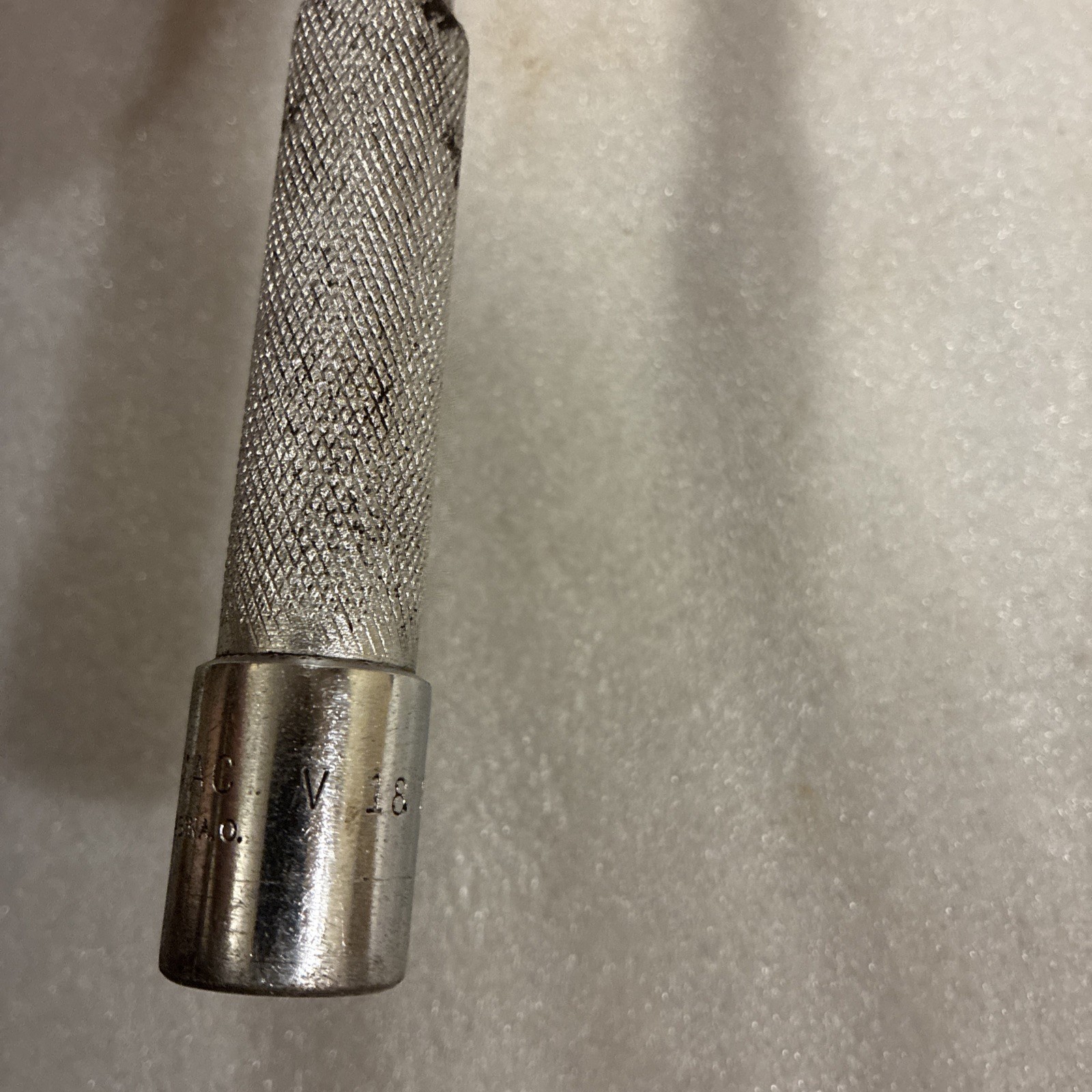 Mac Tools Rare 18″ Breaker Bar Early Sabina Ohio USA Extension Handle End V18-F