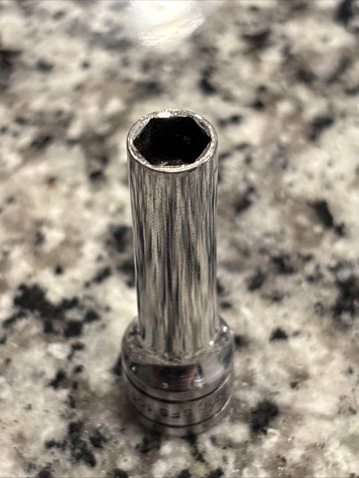 Snap-on Tools 3/8″ Drive SAE 5/16″ Deep 6 Point Chrome Socket SFS101 USA
