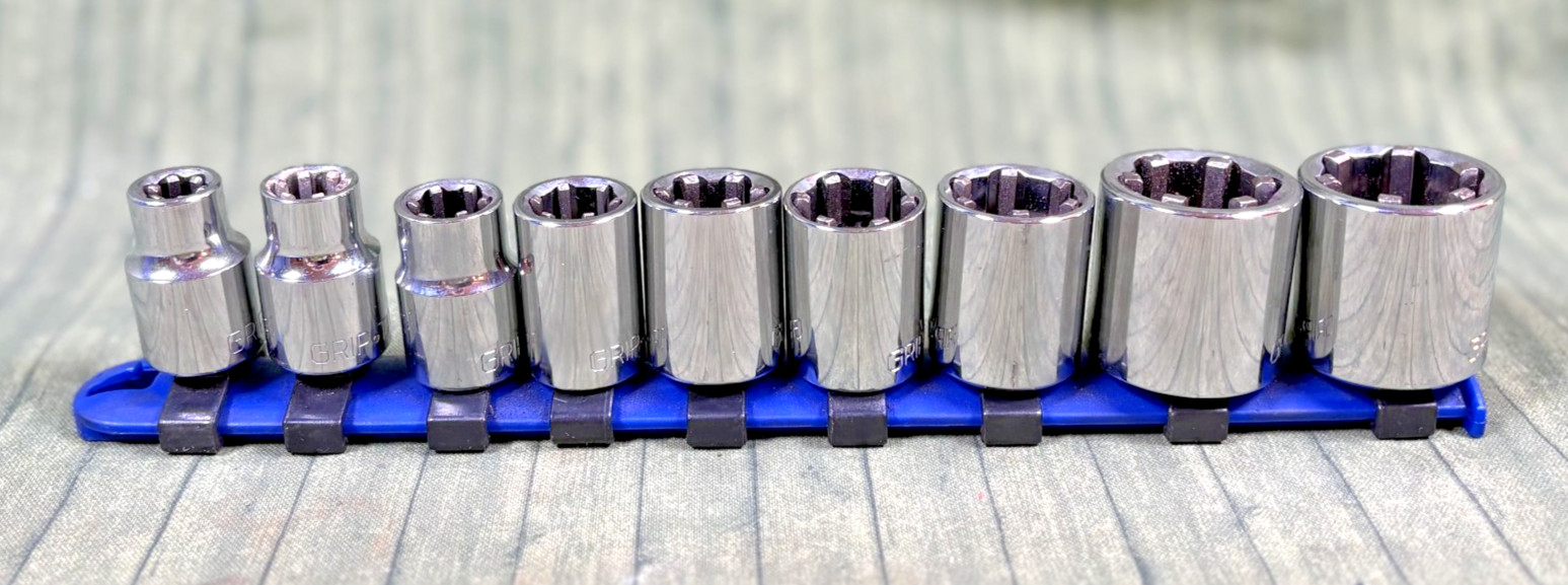 9-Piece GRIP-TITE 3/8″ Drive SAE Socket Set