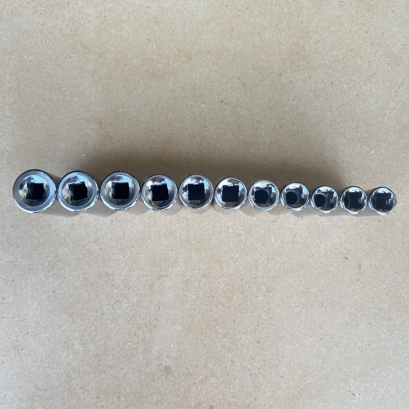 Craftsman 3/8″ Drive 11 Pc Metric Deep Socket Set 9mm-19mm 6 Pt -G2- USA NOS