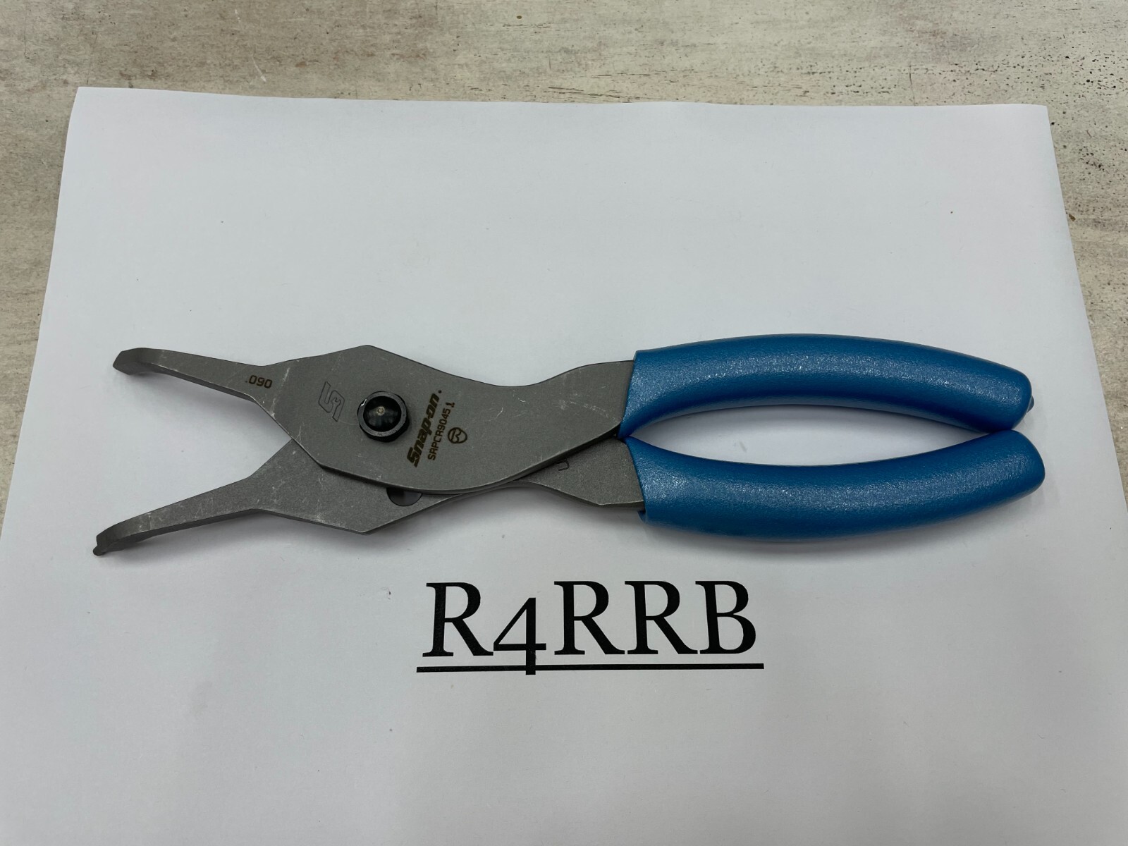 Snap-on Tools USA NEW 3pc PEARL BLUE Soft Grip .090 Tip Snap Ring Pliers Lot Set