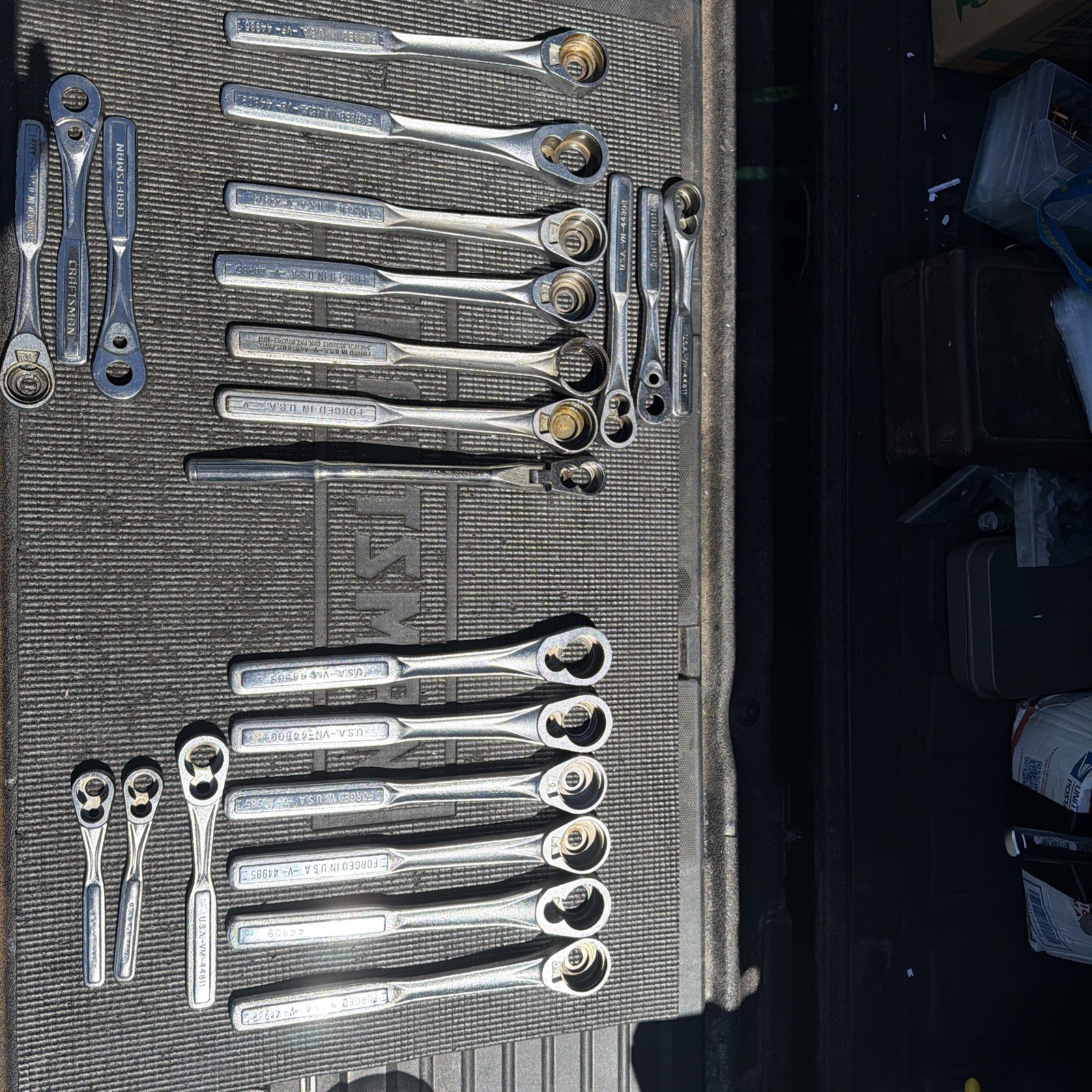 22 Sears Craftsman USA 9 New 13 Used Ratchet Bodies Only No Guts 1/2” 44809 3/8”