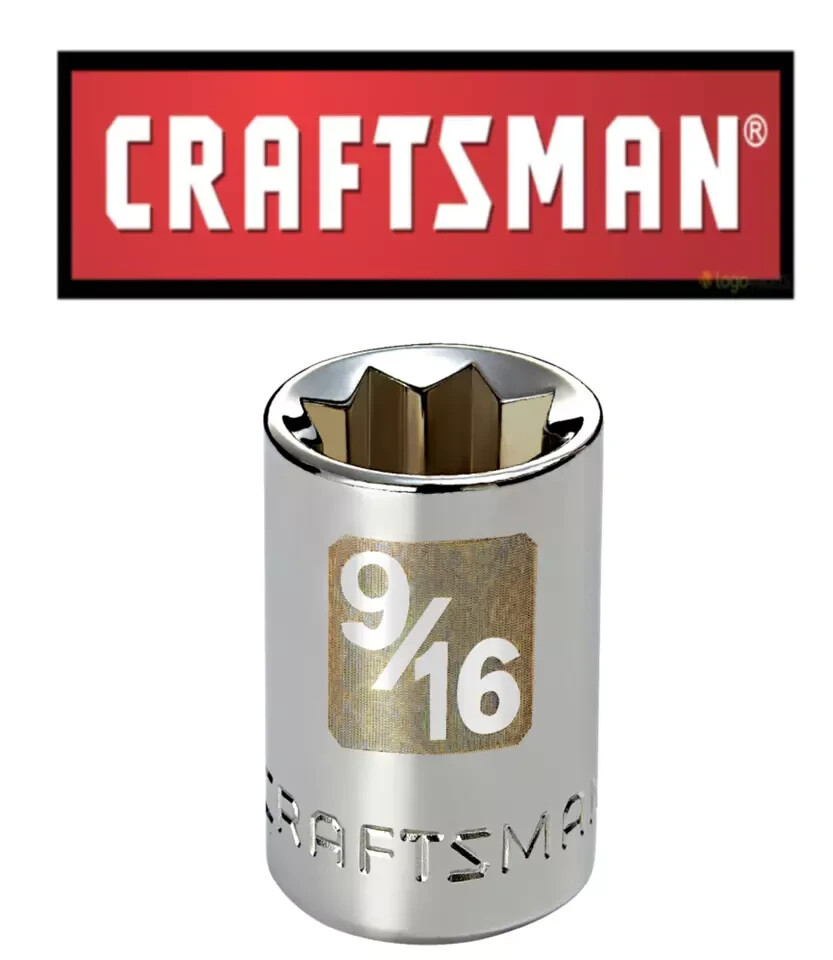 Craftsman Easy Read – 3/8″ or 1/2″ Drive SAE Star 8-Point Socket – STD New